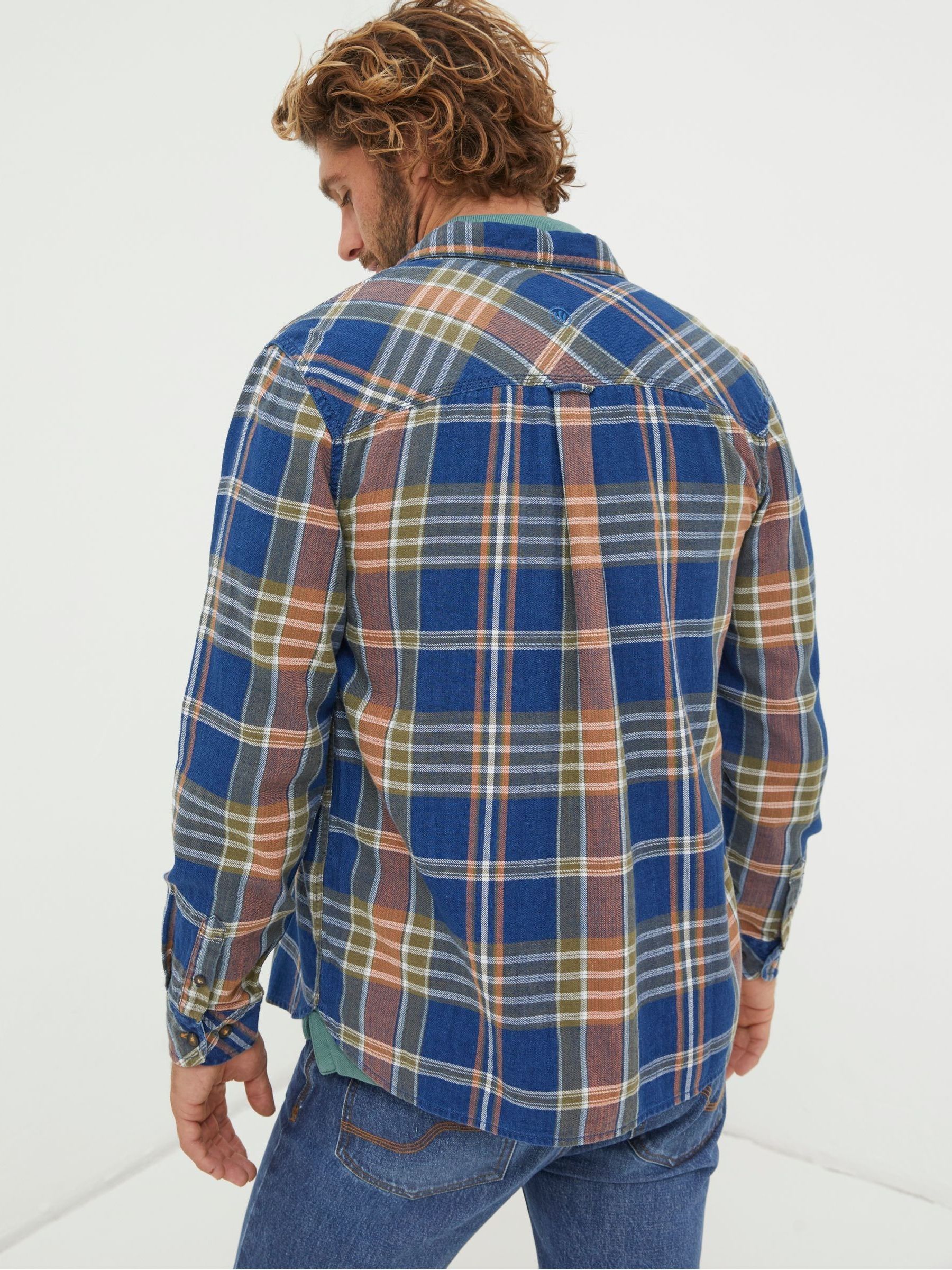 Blue Waddon Indigo Check Shirt - Image 2 of 5
