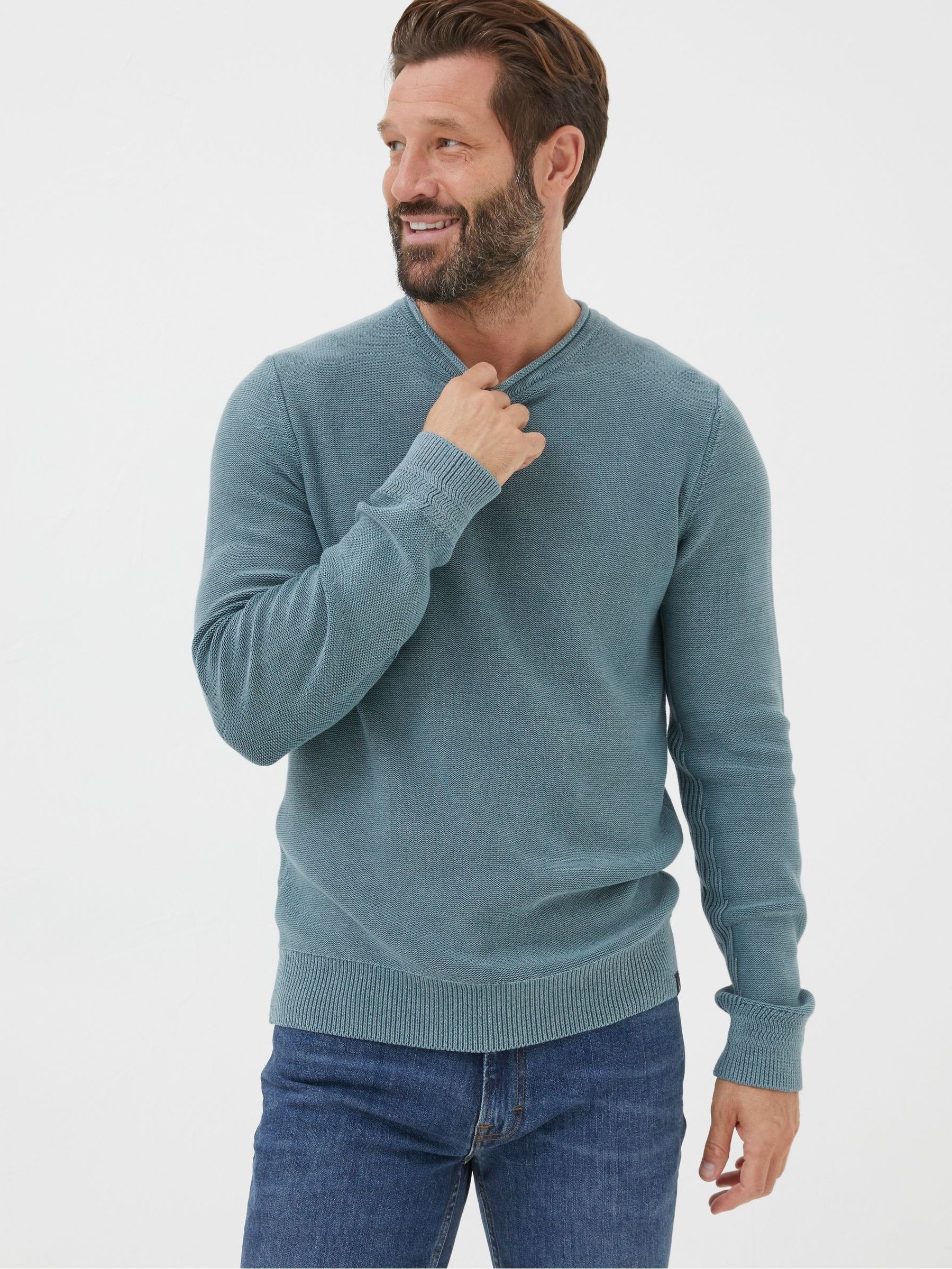 Berwick Green Washed Crew Jumper - Image 1 of 6
