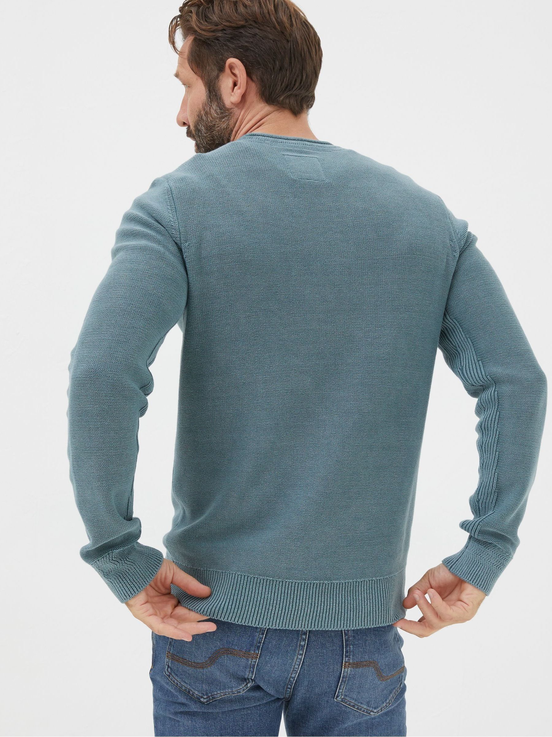 Berwick Green Washed Crew Jumper - Image 2 of 6