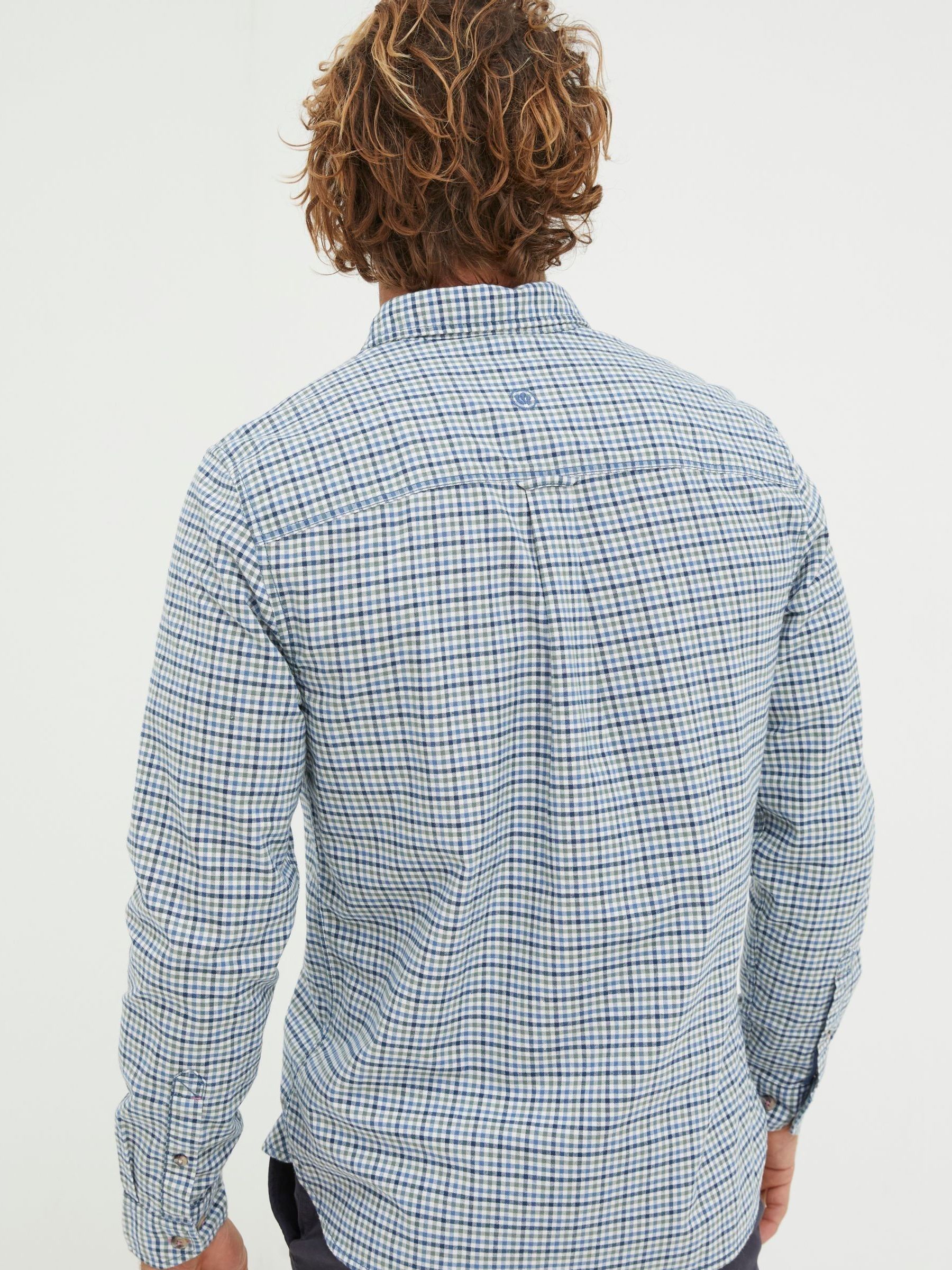 Benton Blue Gingham Shirt - Image 2 of 5