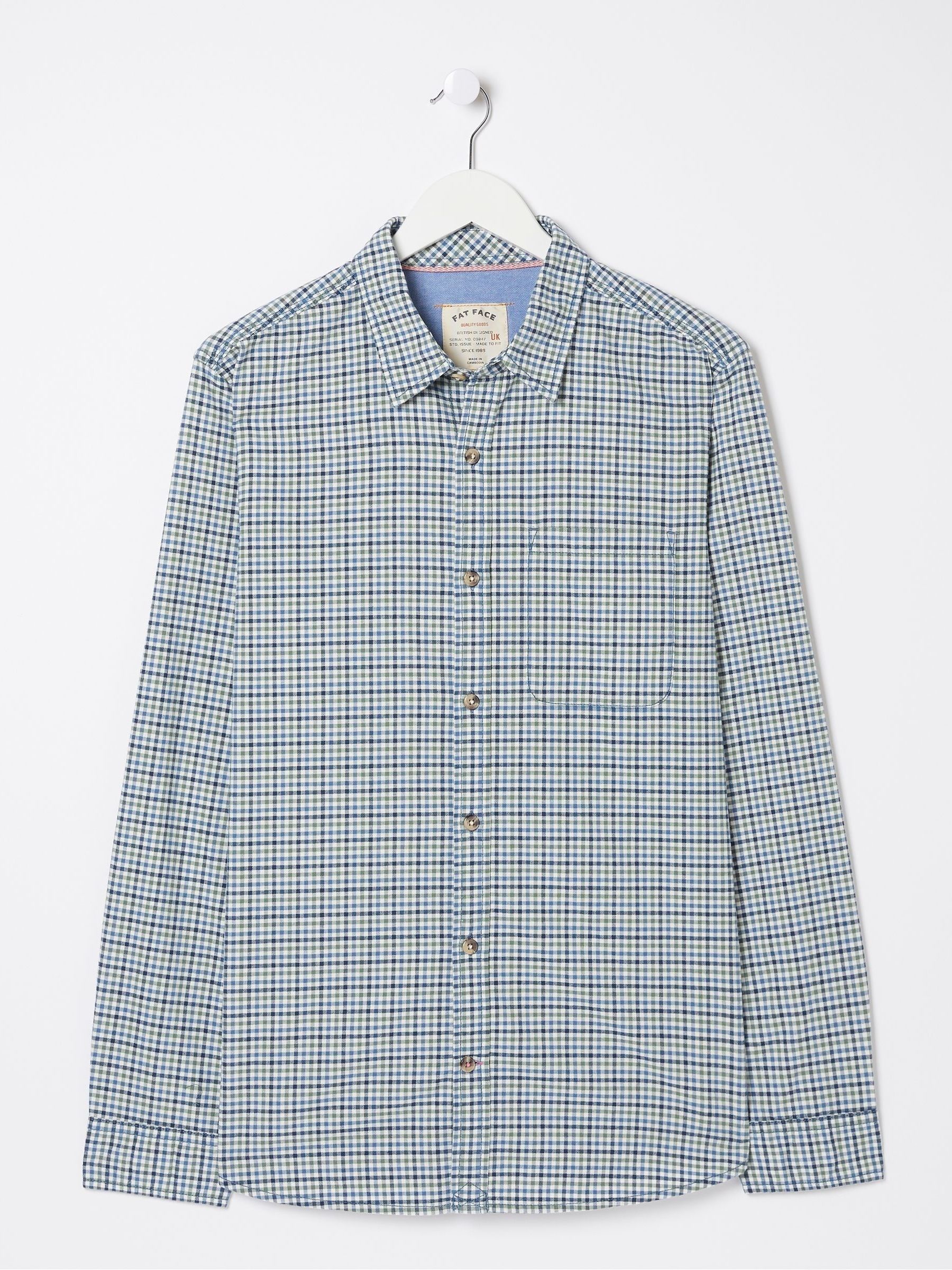 Benton Blue Gingham Shirt - Image 5 of 5