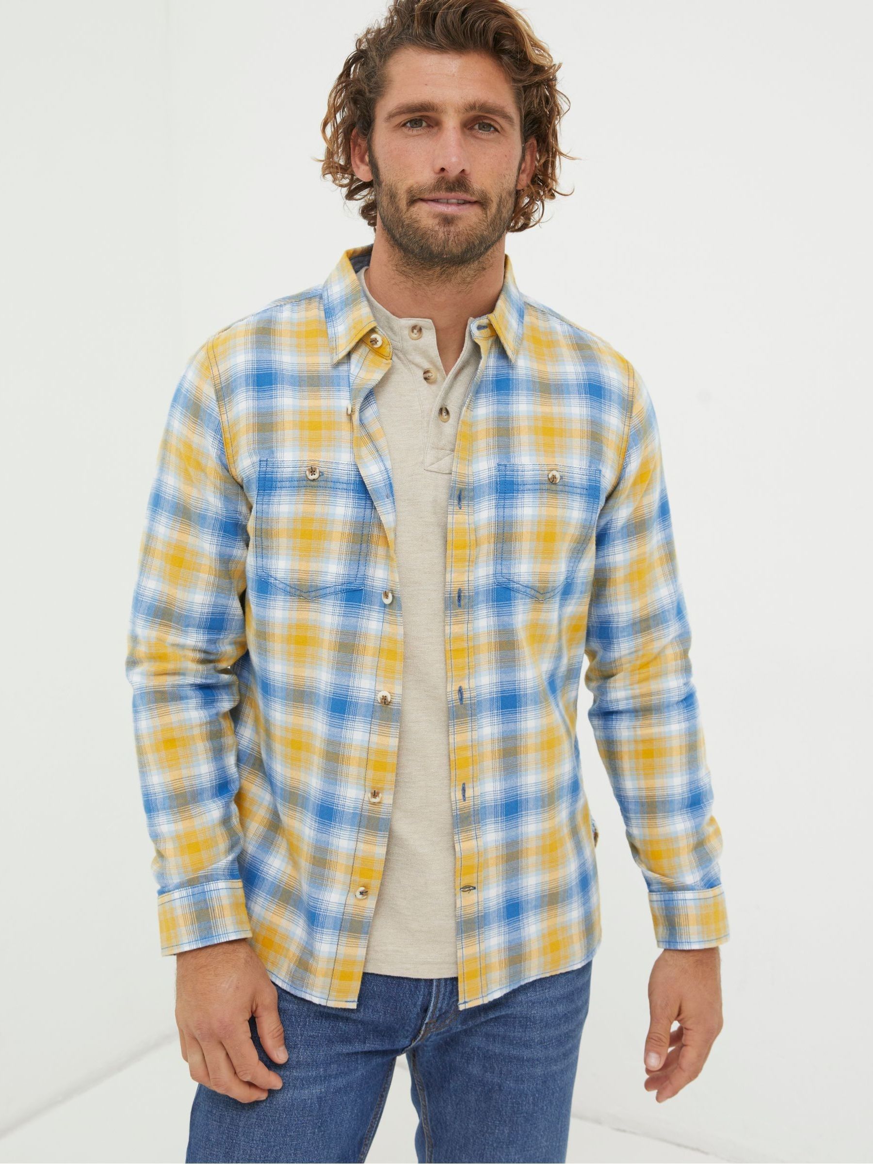 Walby Yellow Check Shirt - Image 1 of 5