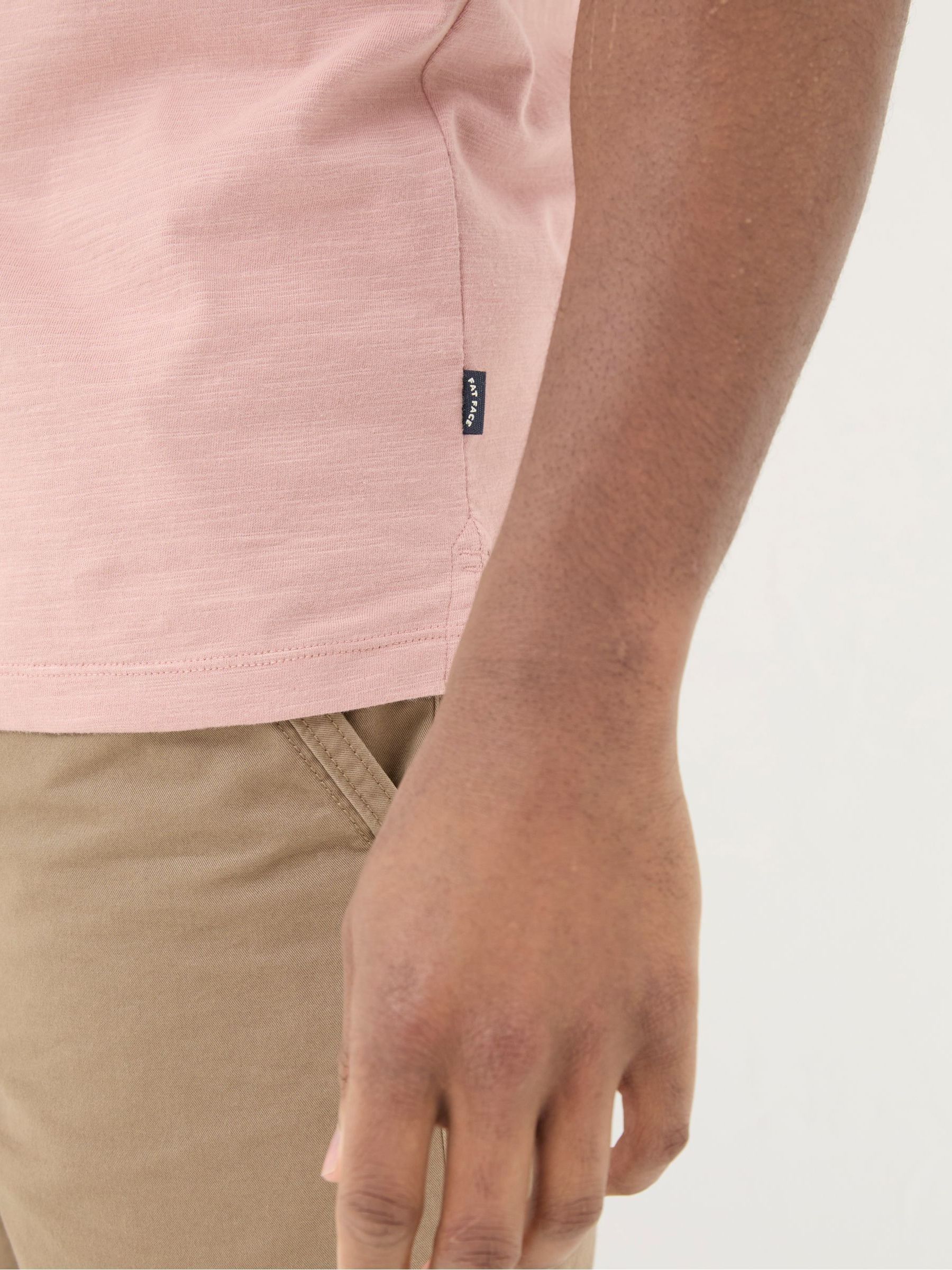 Pink Woodside Slub Henley T-Shirt - Image 3 of 4