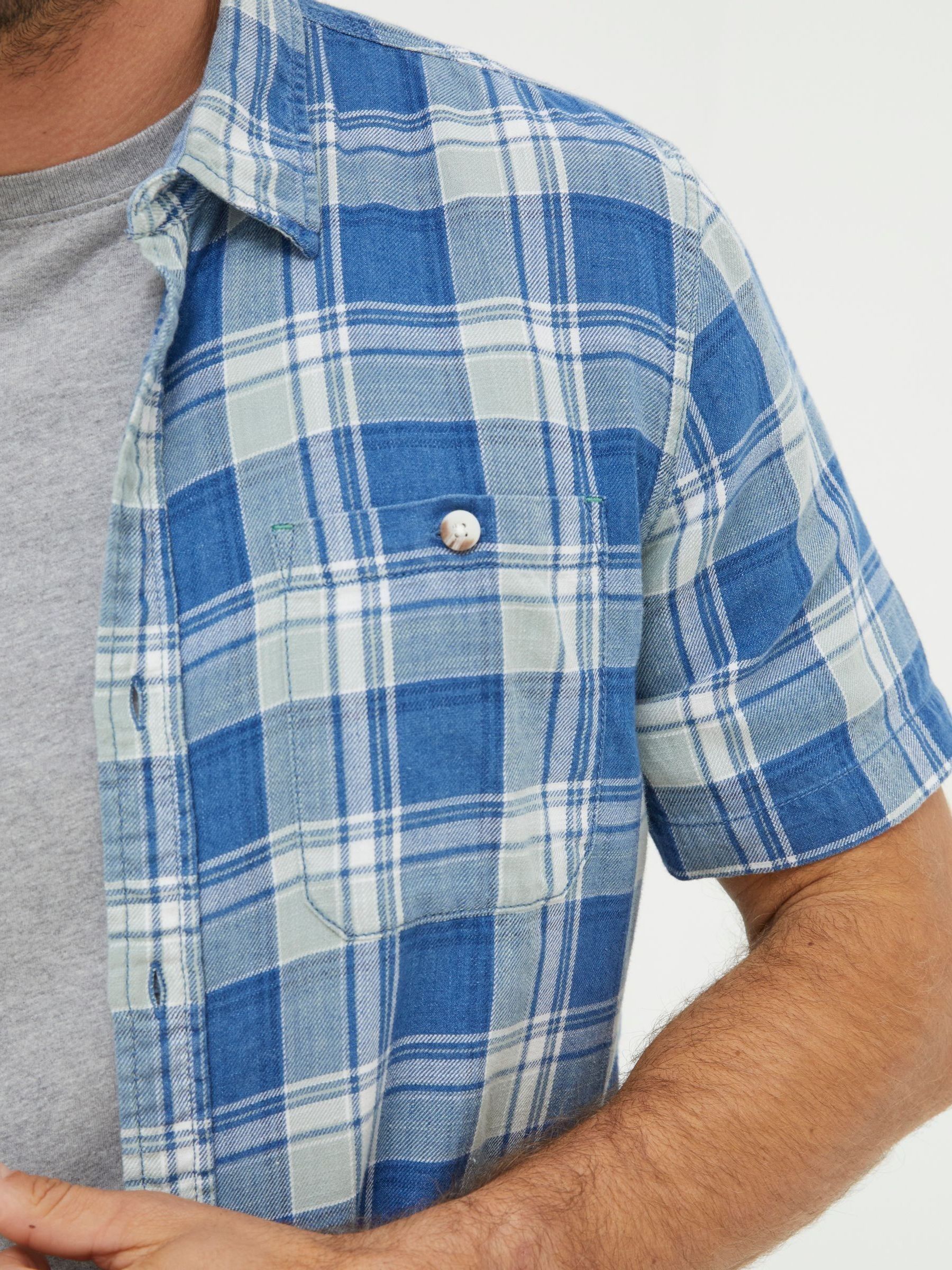 Bodmin Blue Indigo Check Shirt - Image 3 of 4