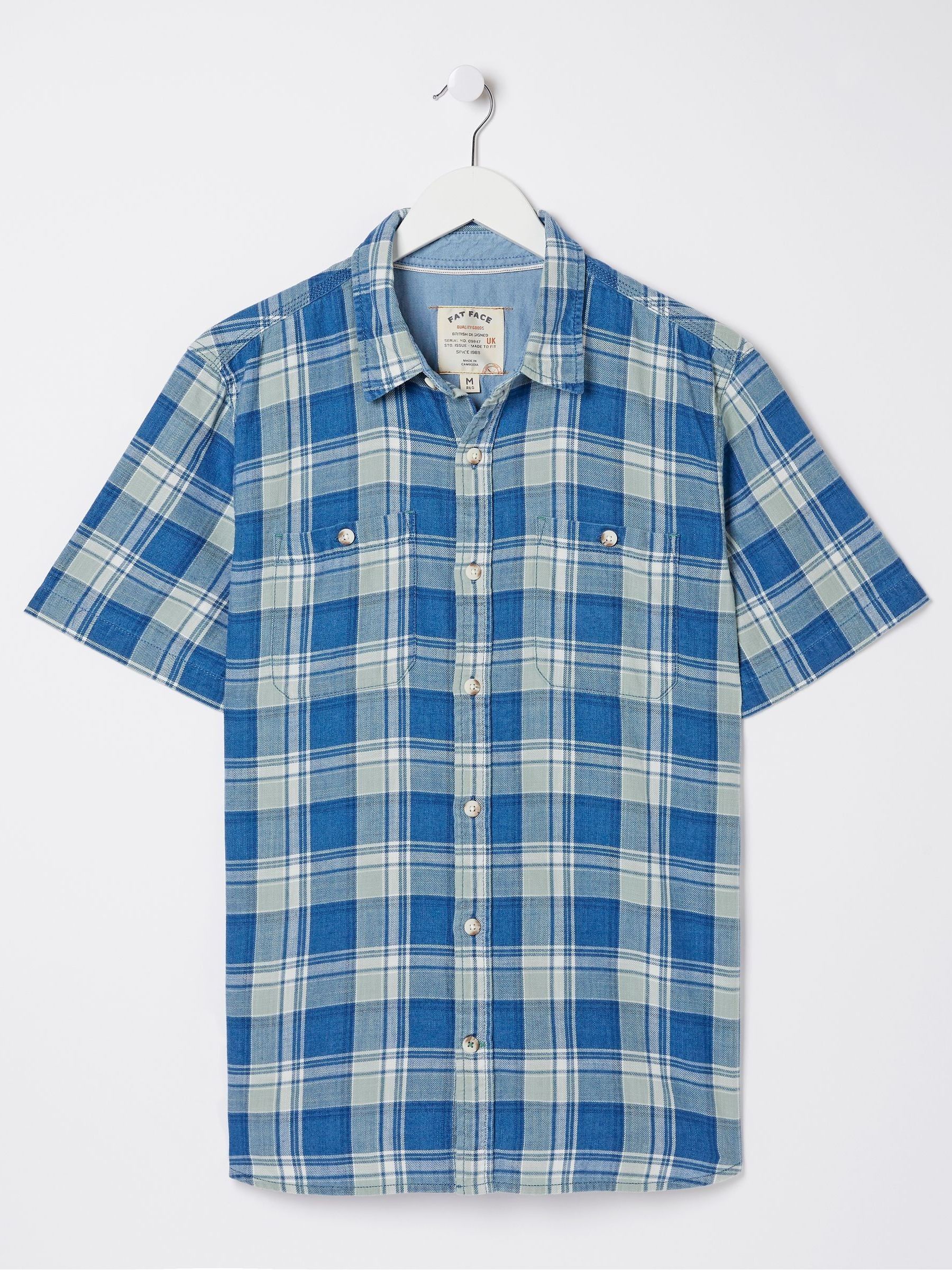 Bodmin Blue Indigo Check Shirt - Image 4 of 4