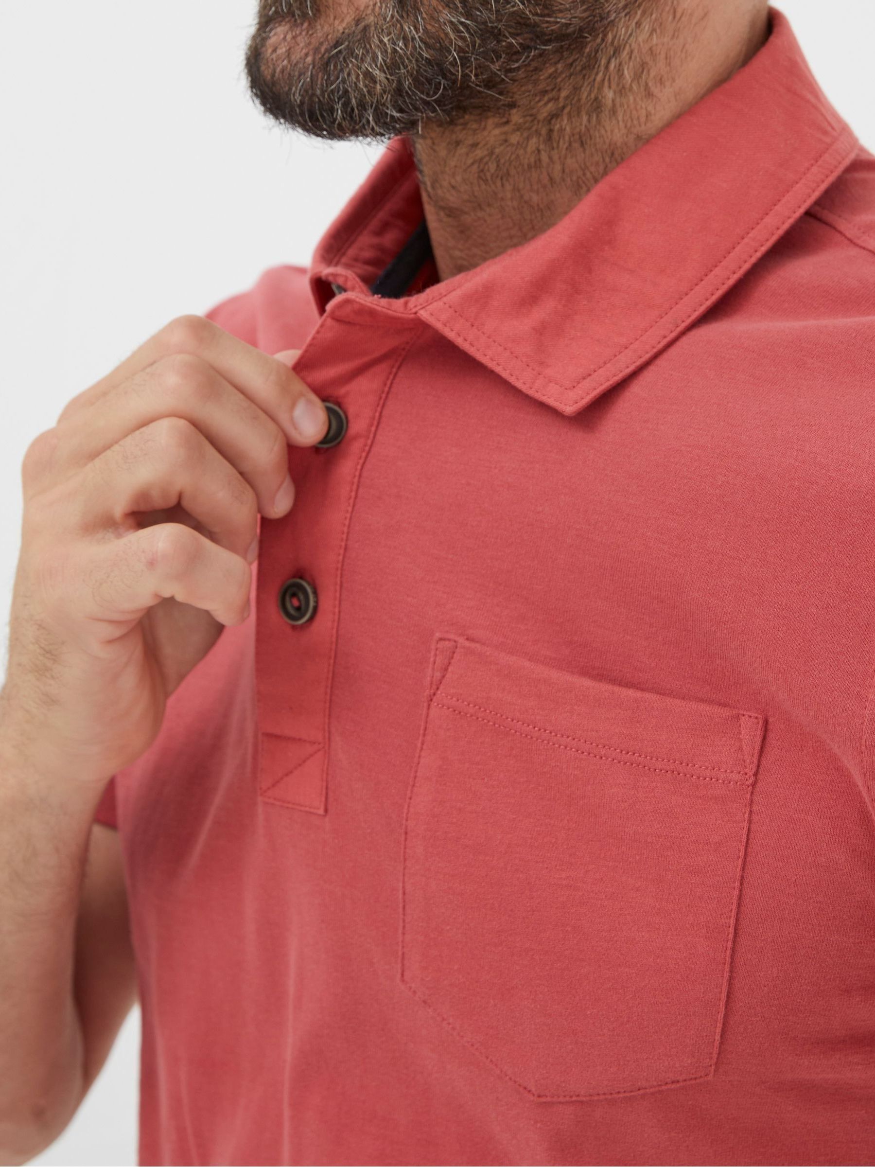 Pink Perranporth Polo Shirt - Image 3 of 5
