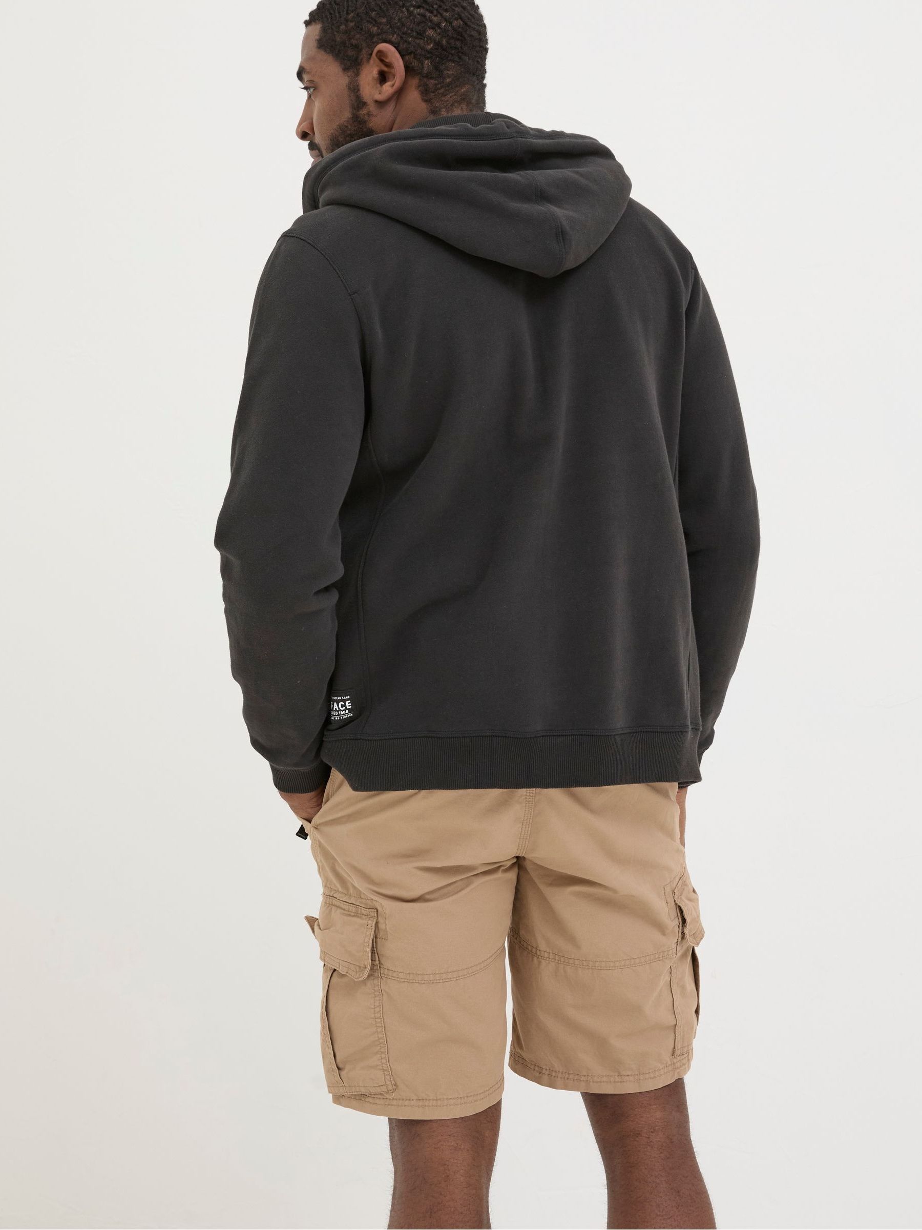 Brooke Black Zip Through Hoodie - Image 2 of 5