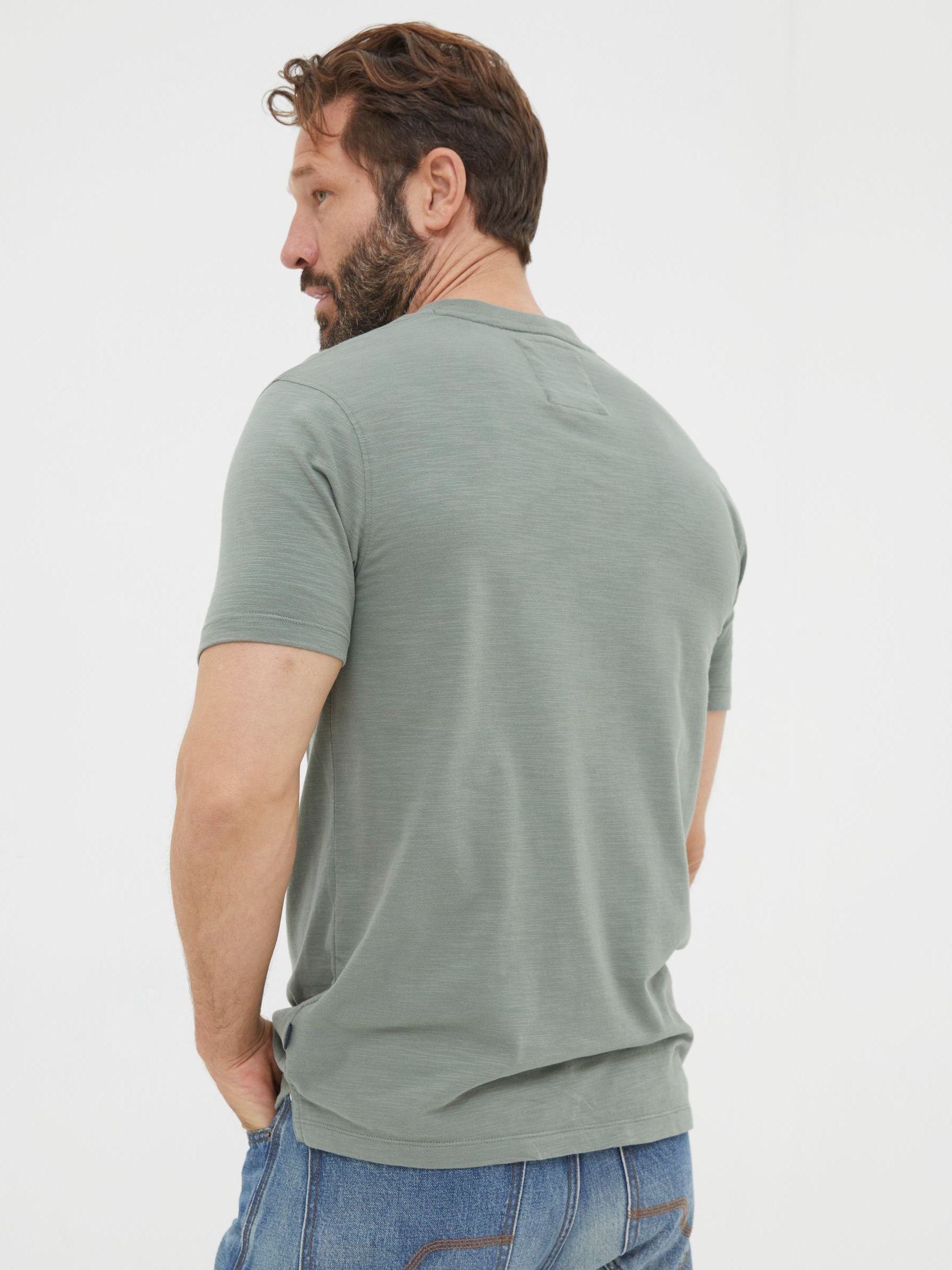 Green Woodside Slub Henley - Image 2 of 5