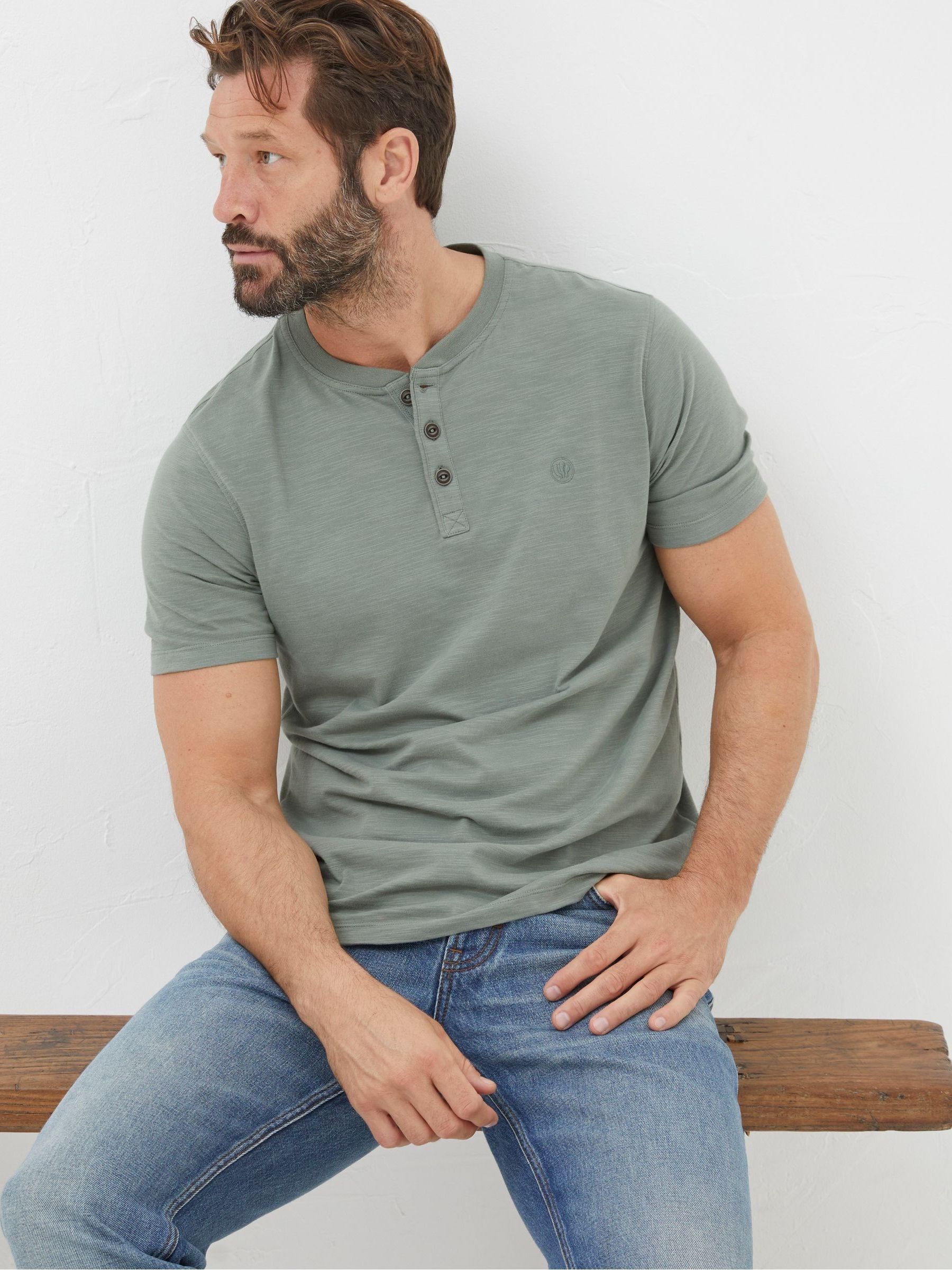 Green Woodside Slub Henley - Image 3 of 5