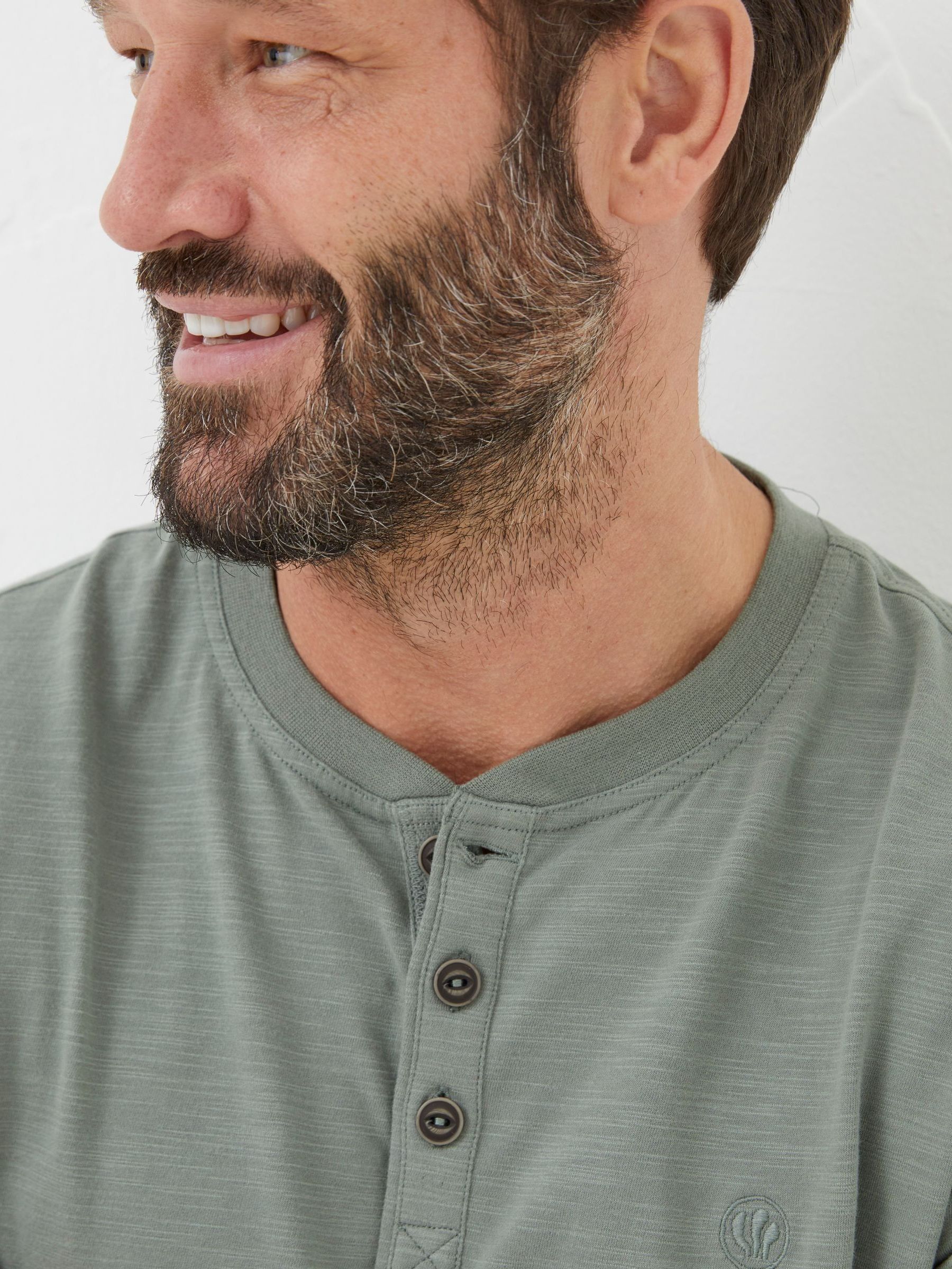 Green Woodside Slub Henley - Image 4 of 5