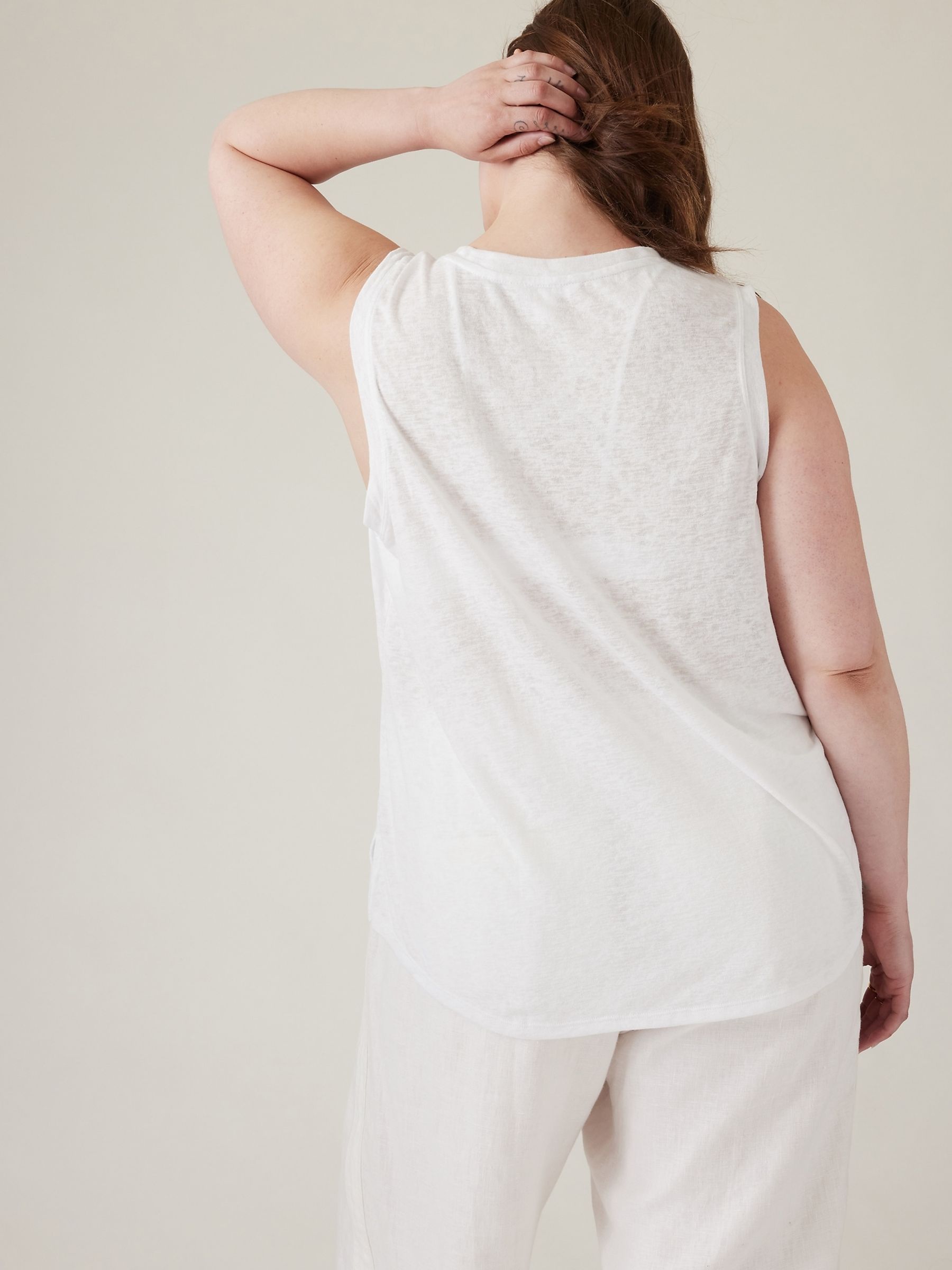 Athleta White Breezy Tank - Image 5 of 7