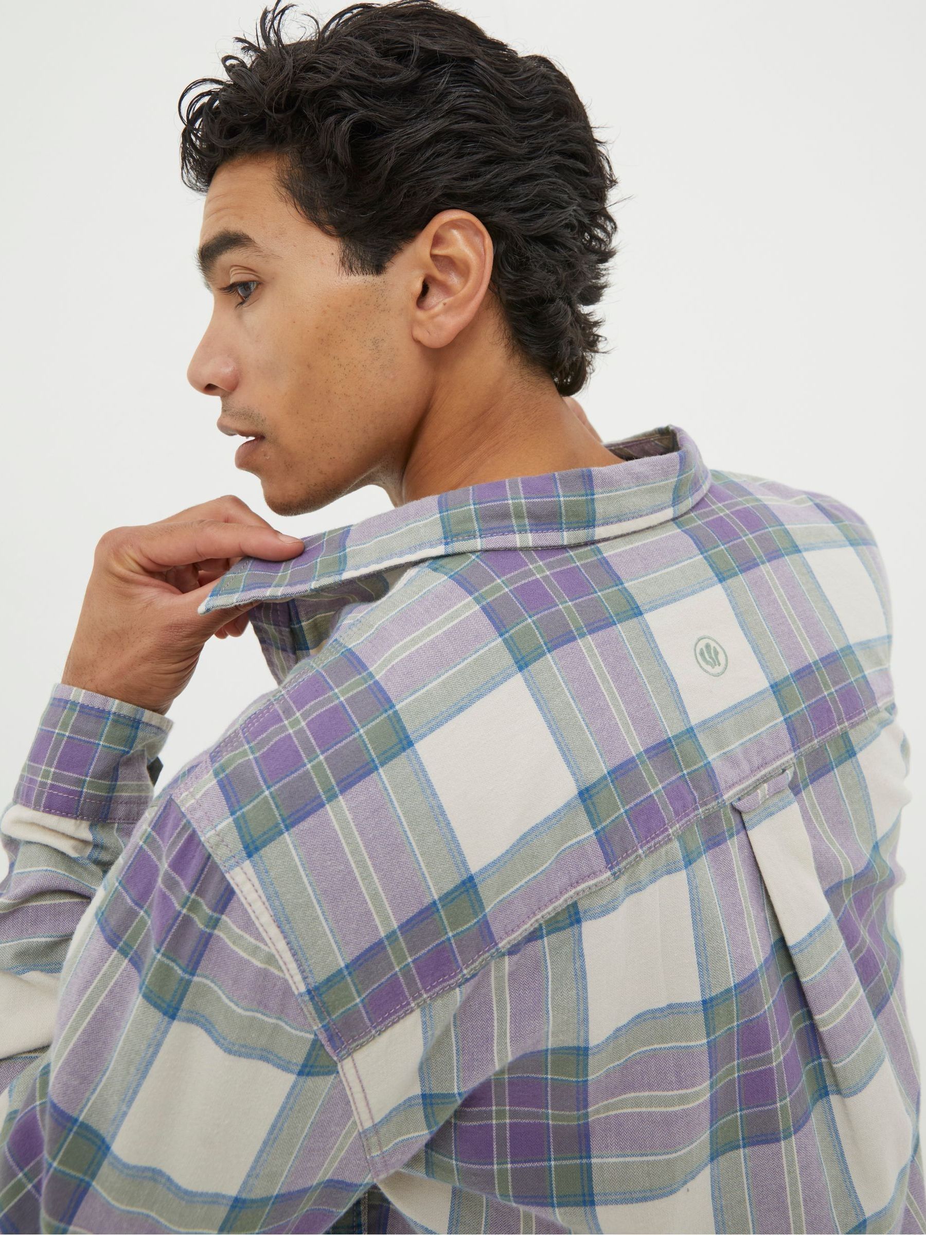 Frensham Purple Check Shirt - Image 3 of 5