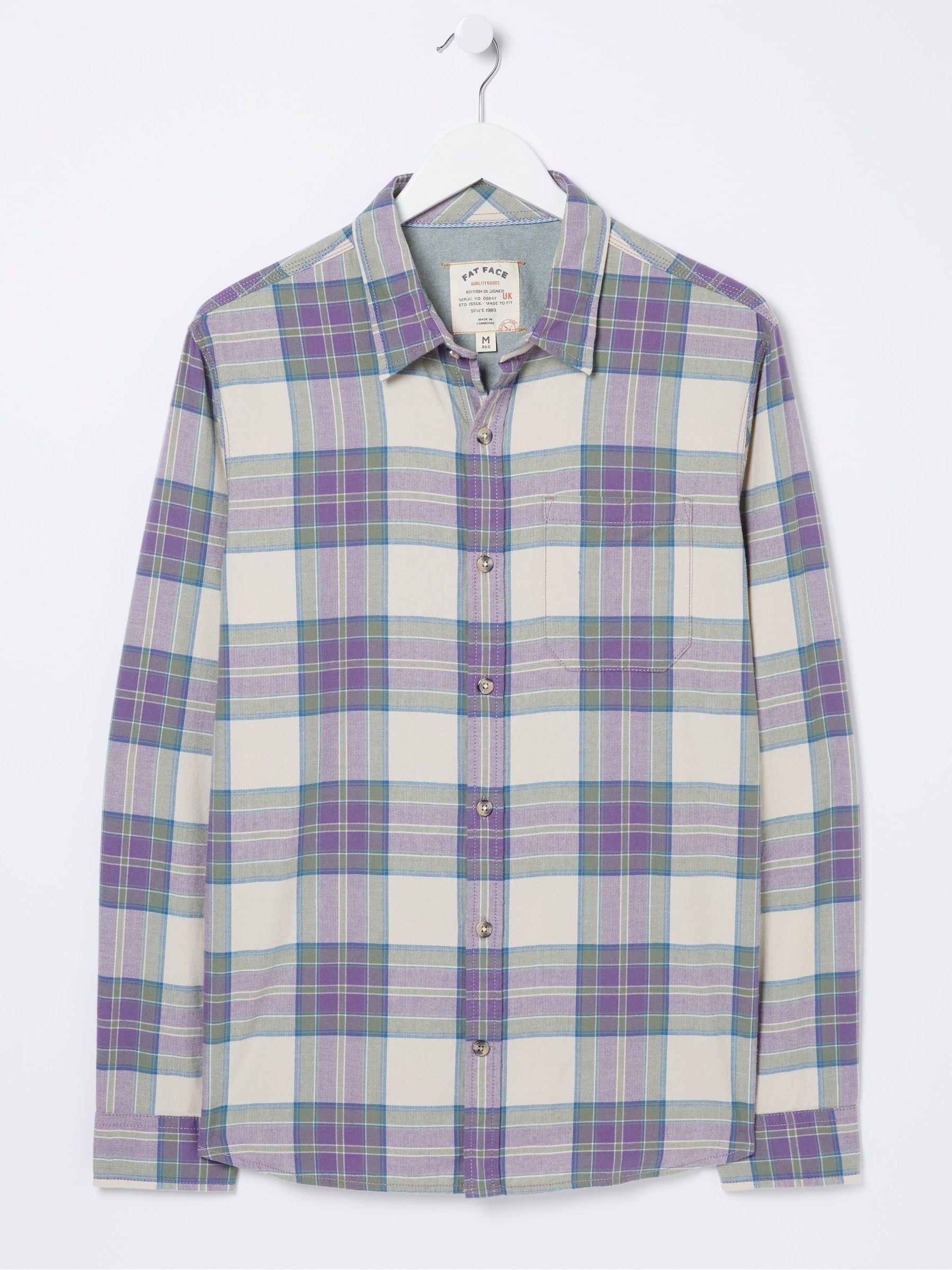 Frensham Purple Check Shirt - Image 5 of 5