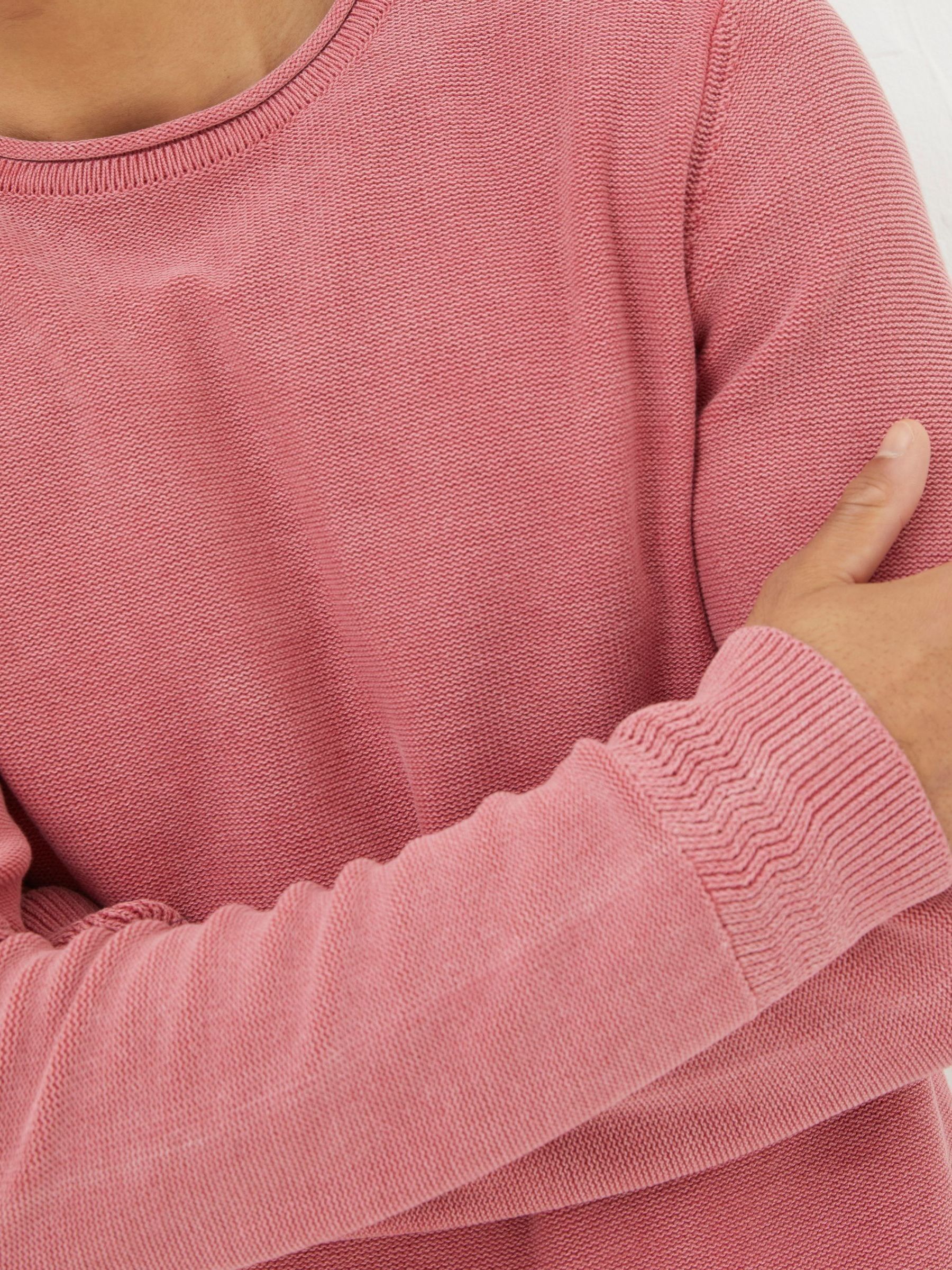 Berwick Red Washed Crew Jumper - Image 3 of 4