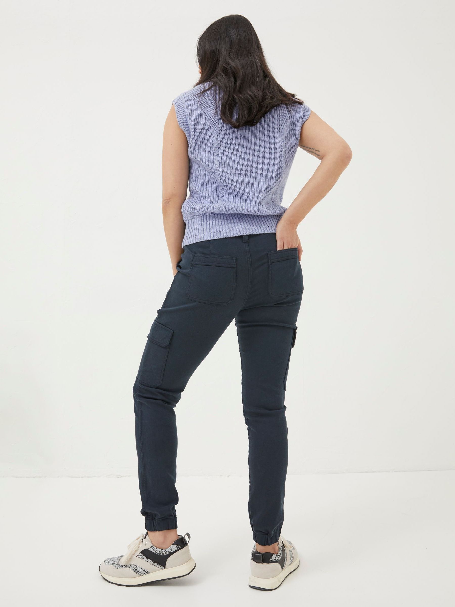 Navy Cargo Trousers - Image 2 of 5