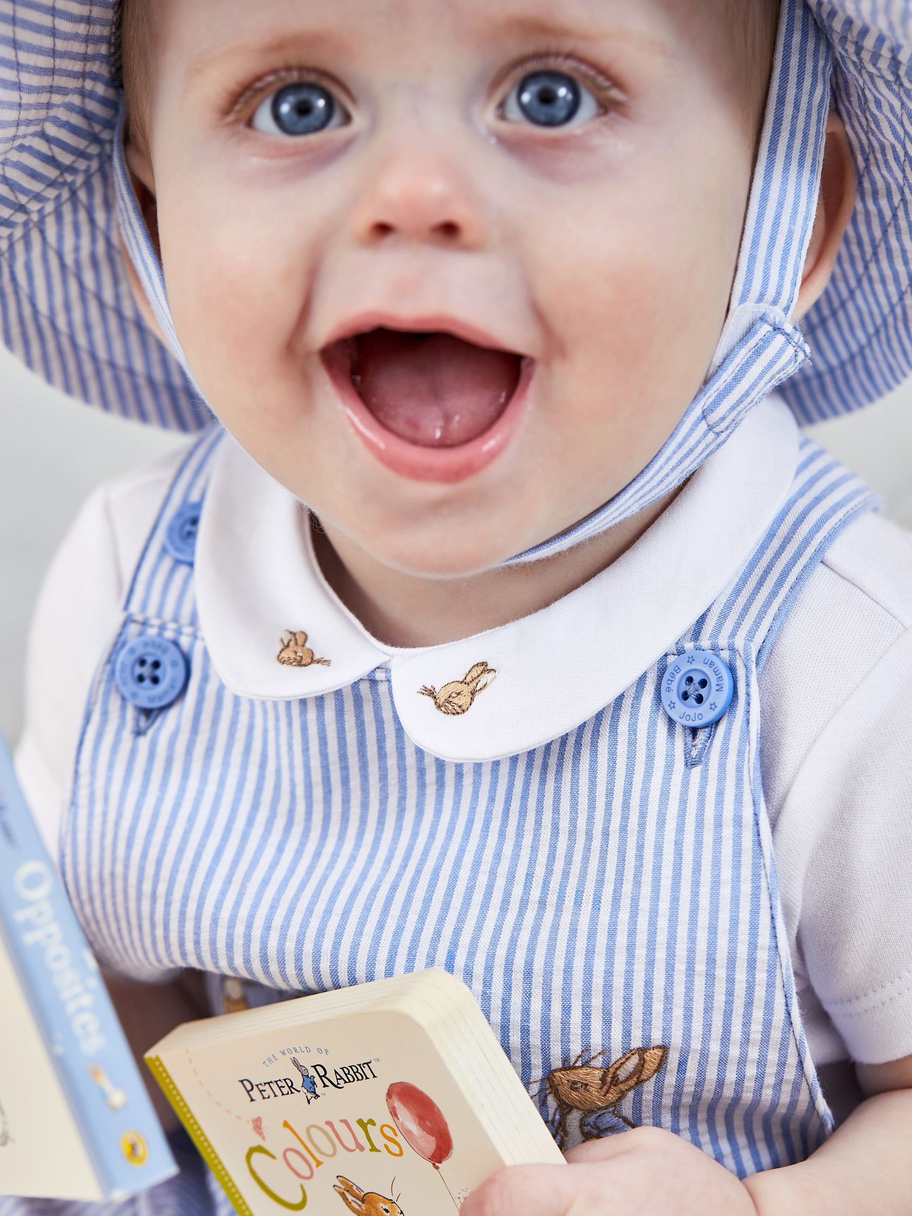Blue 2-Piece Peter Rabbit Dungarees & Bodysuit Set - Image 2 of 2