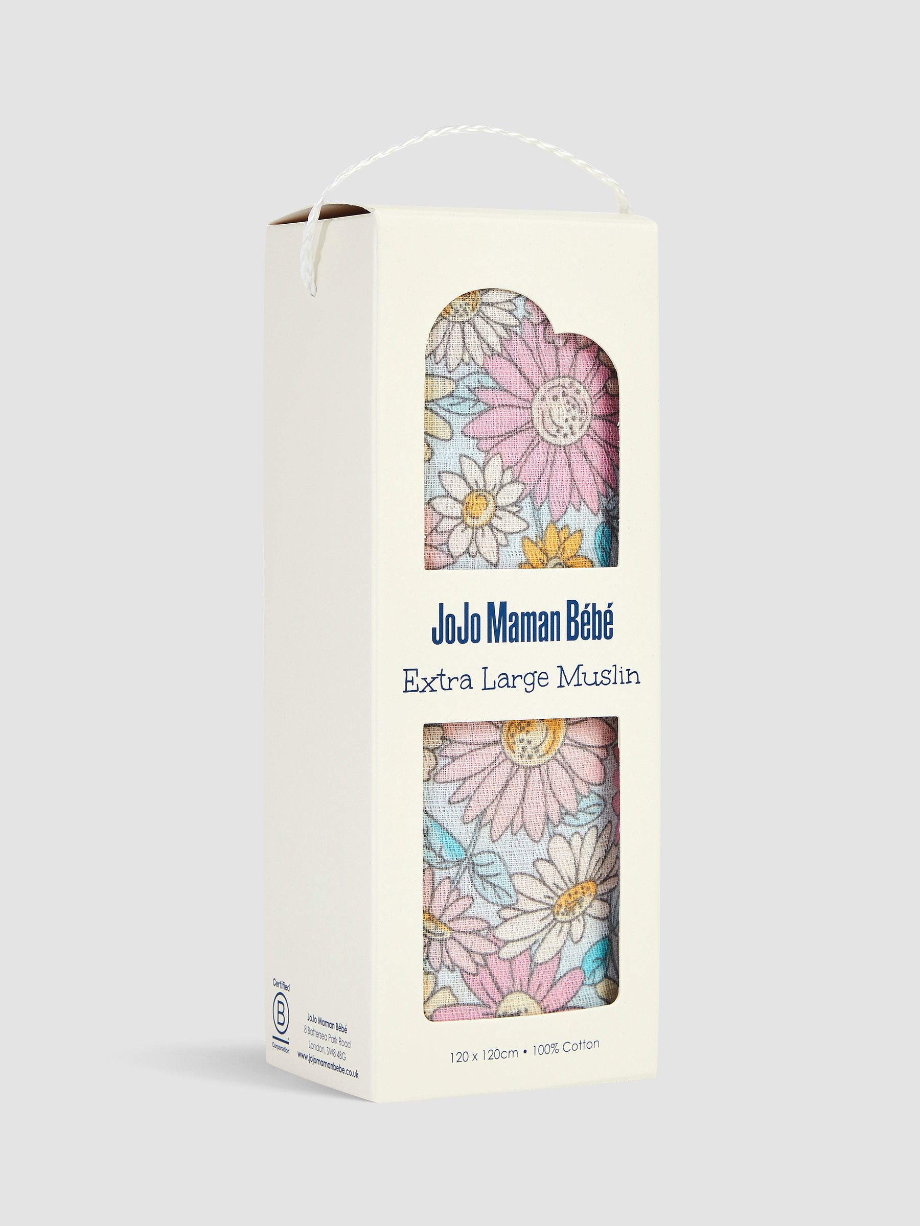 Blue Floral Extra Large Muslin - Image 3 of 3
