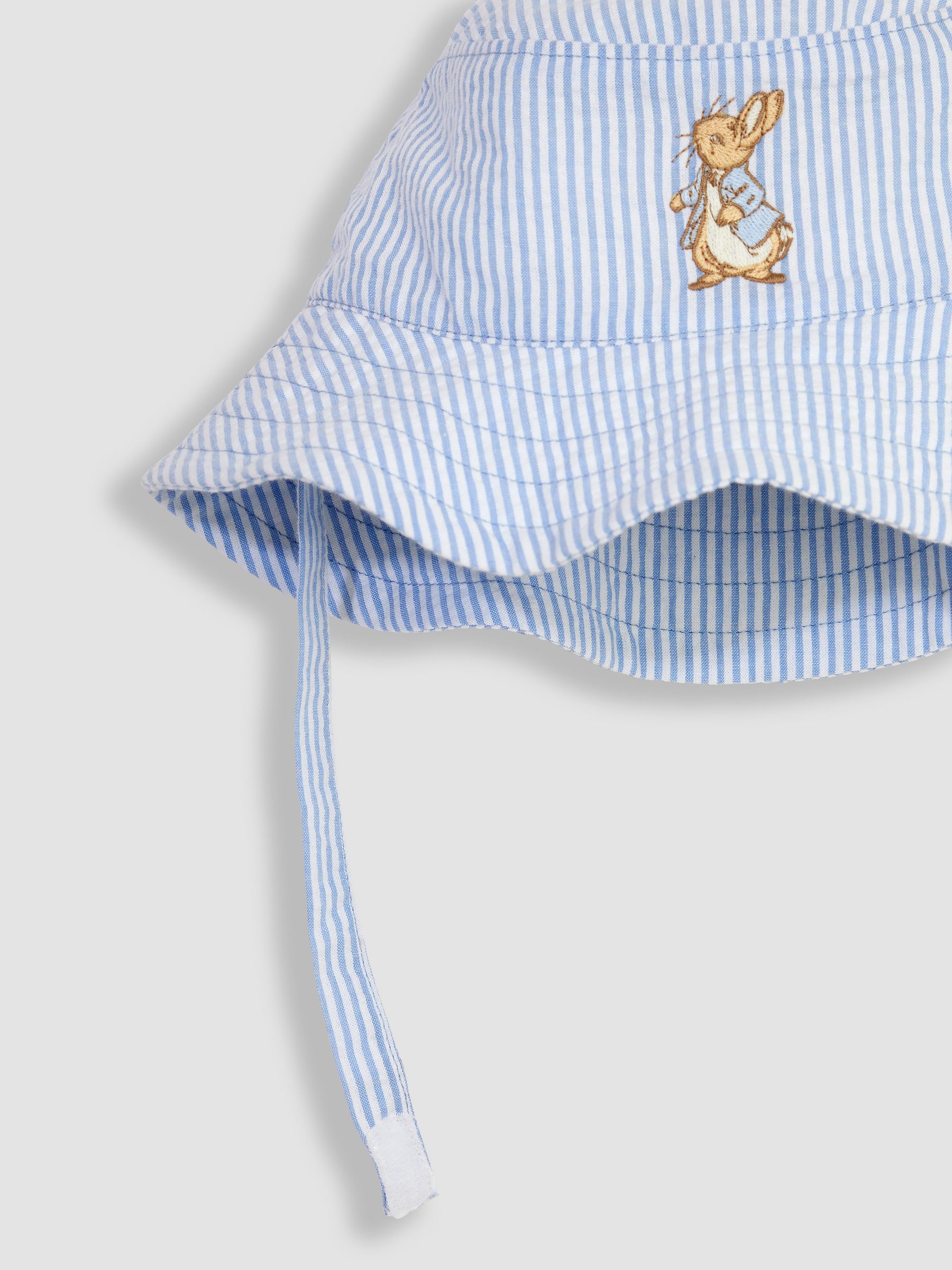 Peter Rabbit Embroidered Sun Hat in Blue - Image 2 of 3