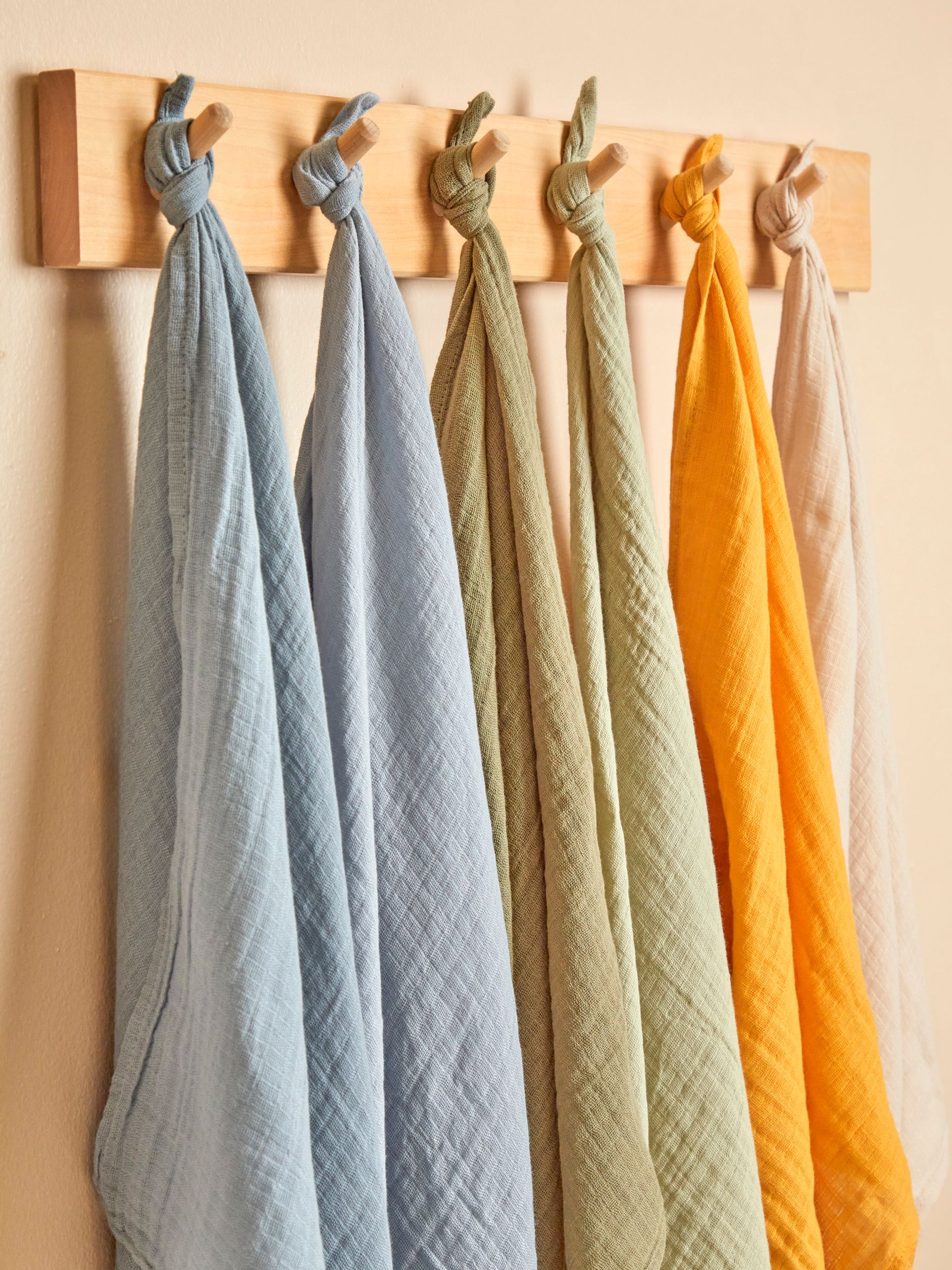 Blue Multi 6-Pack Muslins - Image 2 of 4