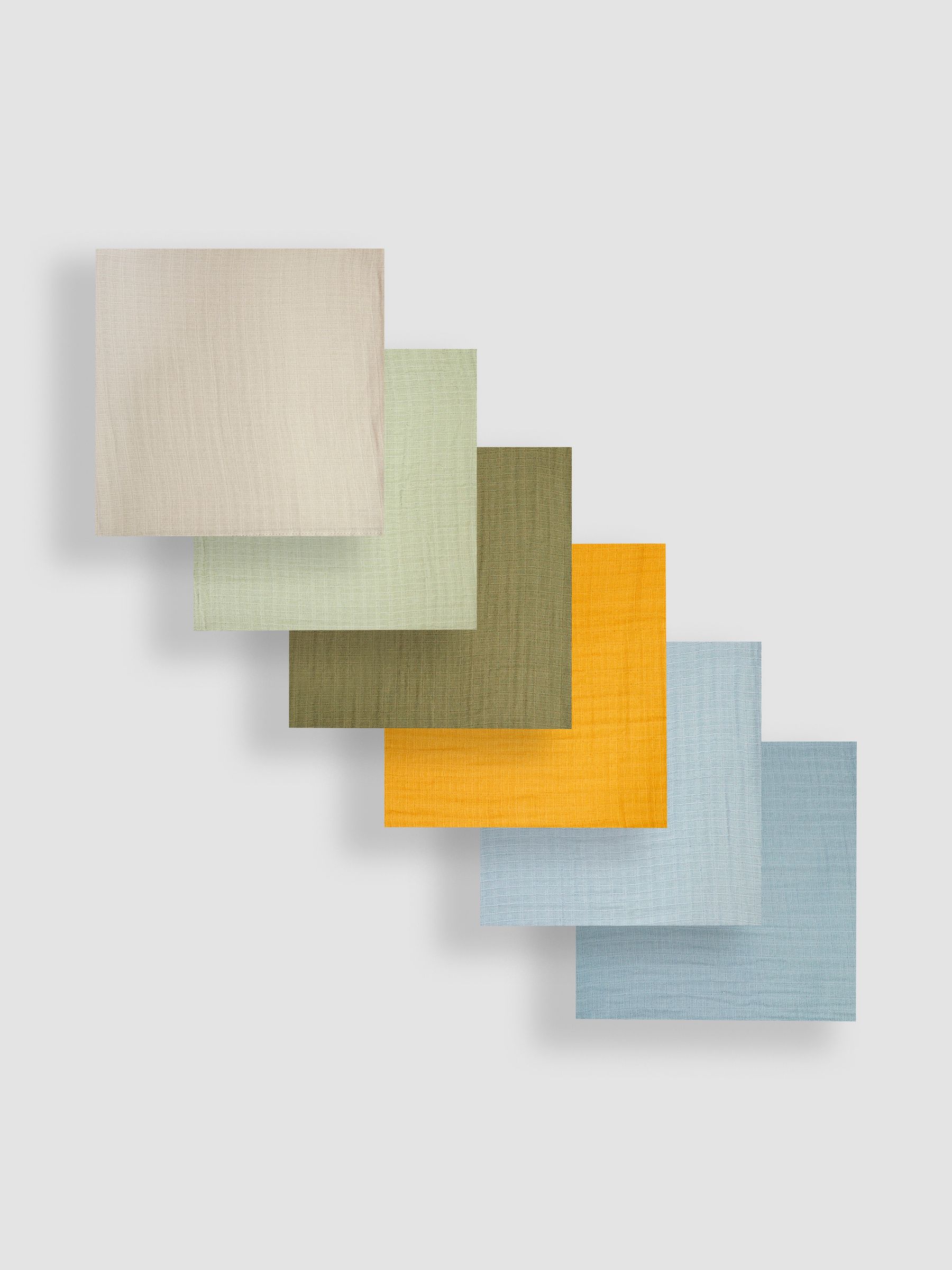 Blue Multi 6-Pack Muslins - Image 3 of 4