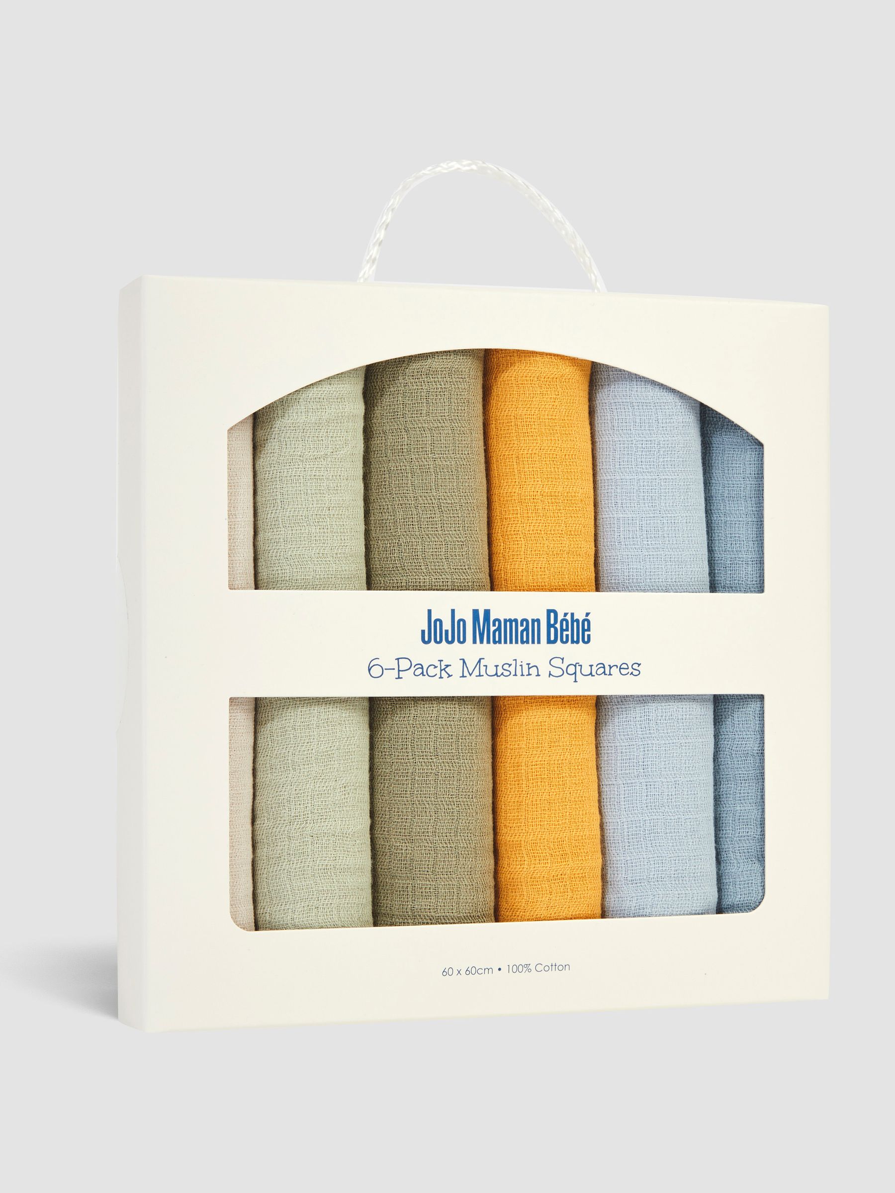 Blue Multi 6-Pack Muslins - Image 4 of 4