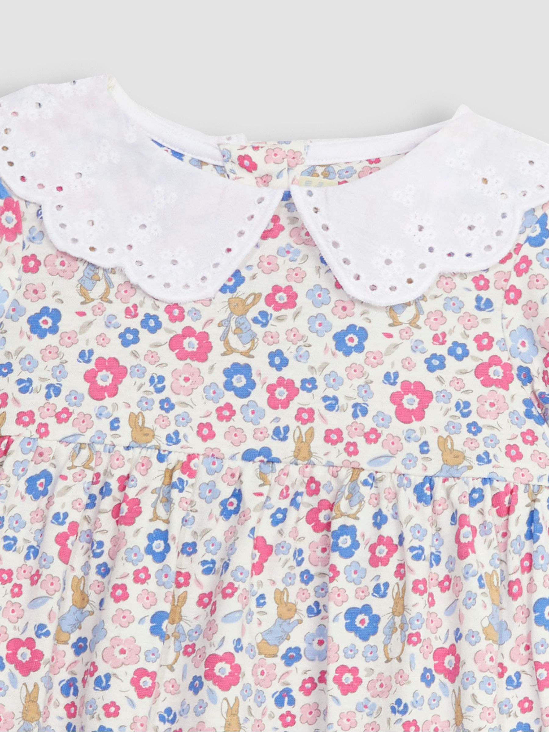 Pink 2-Piece Floral Peter Rabbit Top & Shorts Set - Image 7 of 7