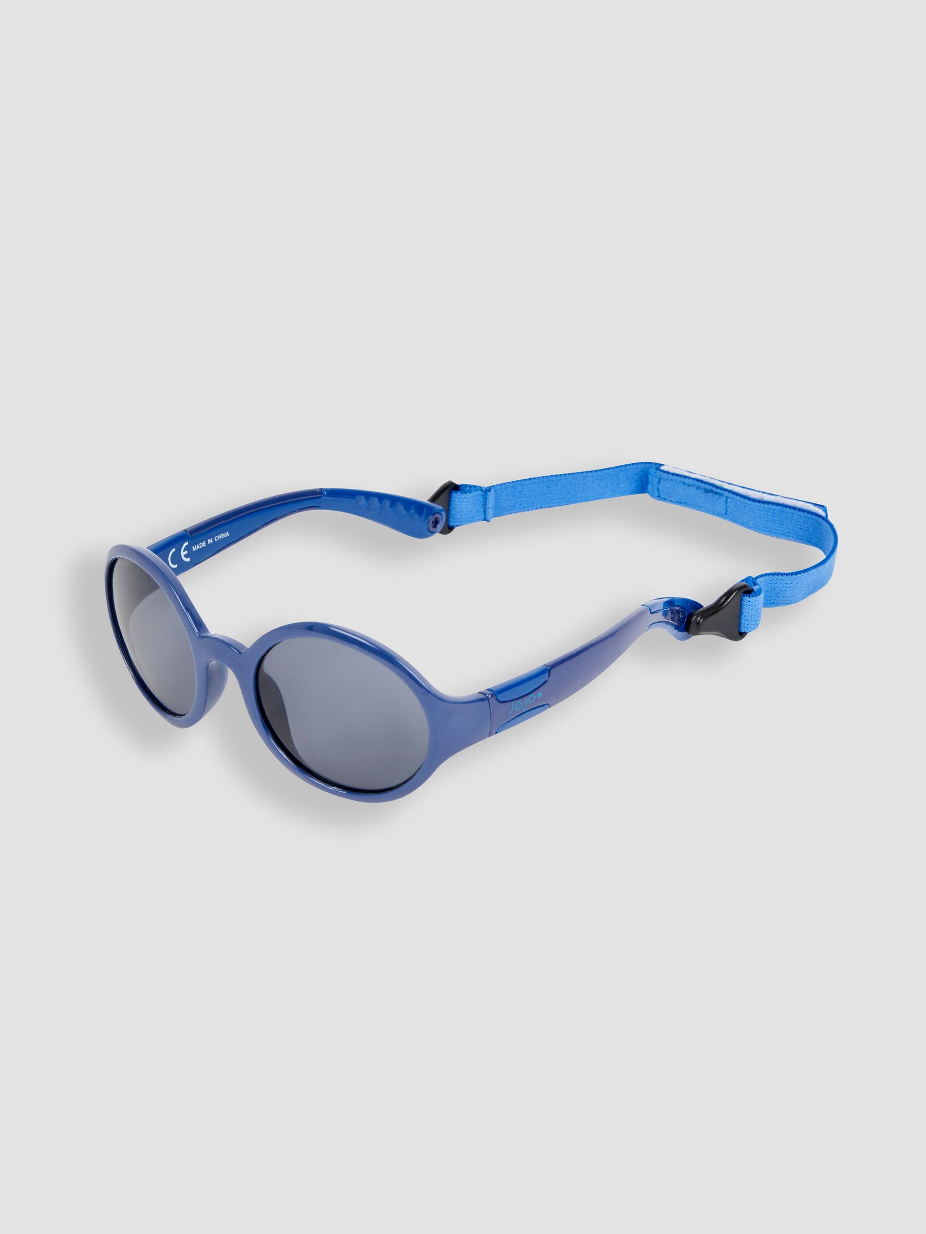 Blue Flexible Sunglasses With Strap - Image 1 of 3