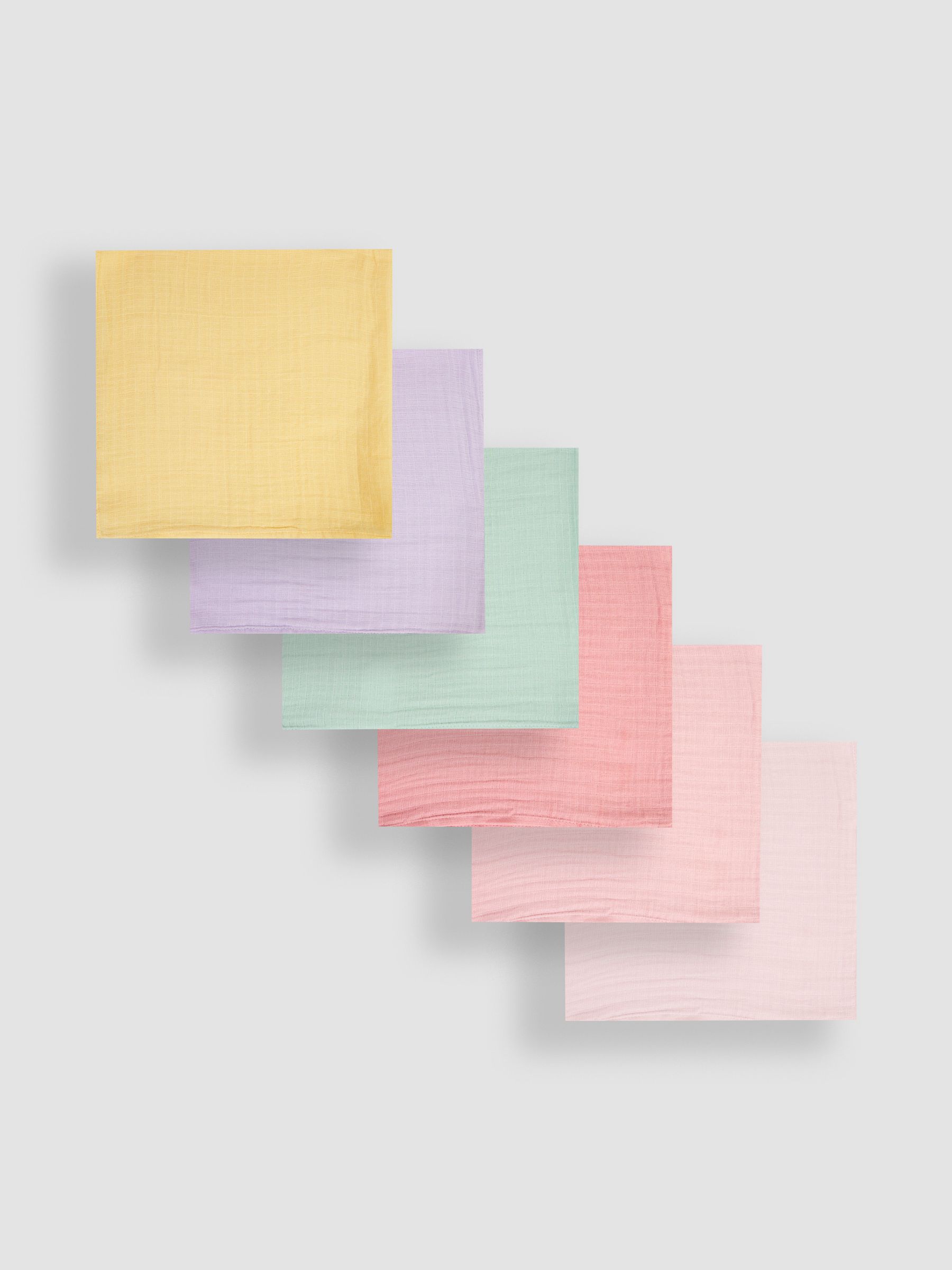 Pastel Multi 6-Pack Muslins - Image 3 of 4