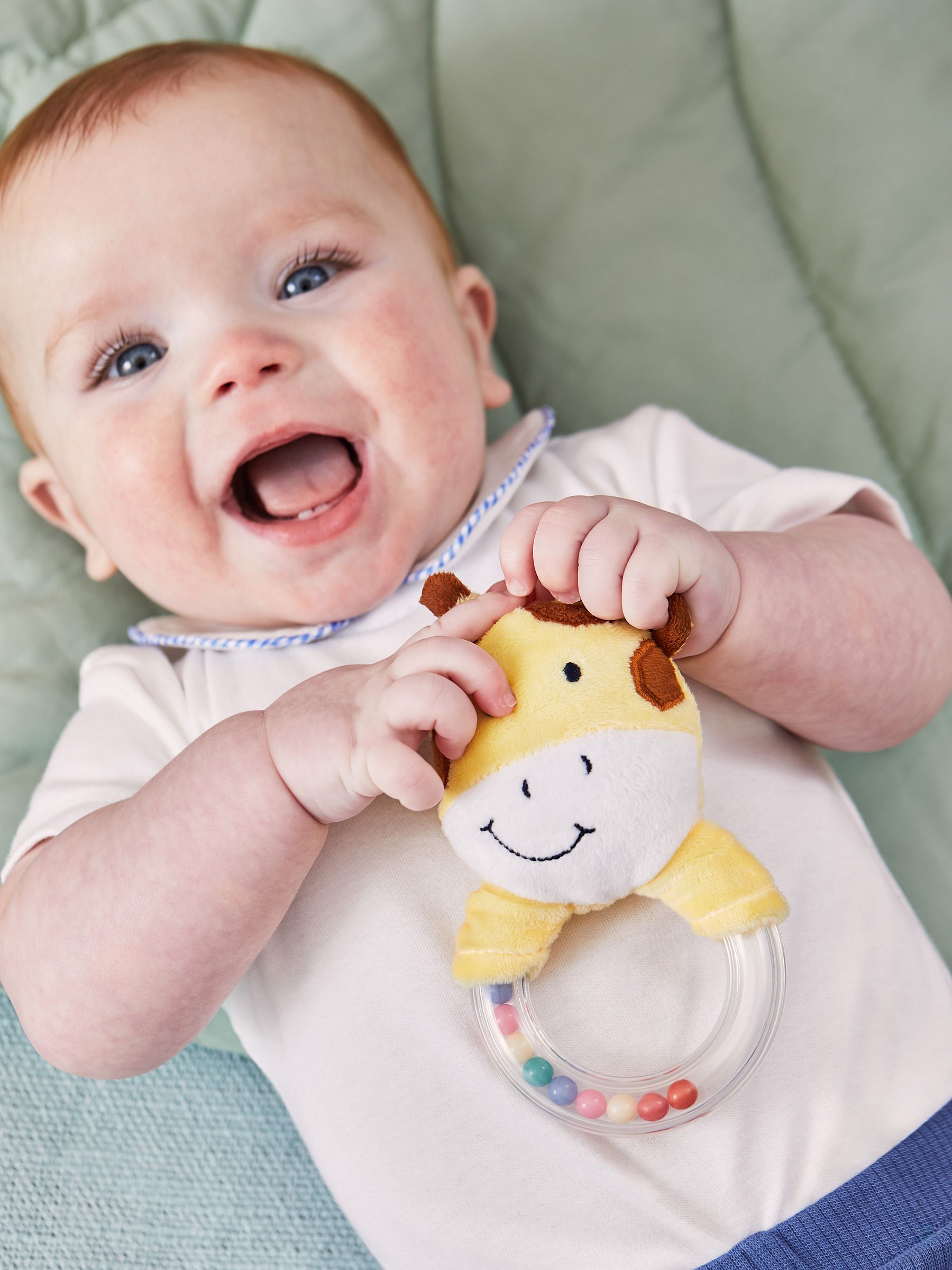 Yellow Bead Ring Rattle - Image 2 of 2