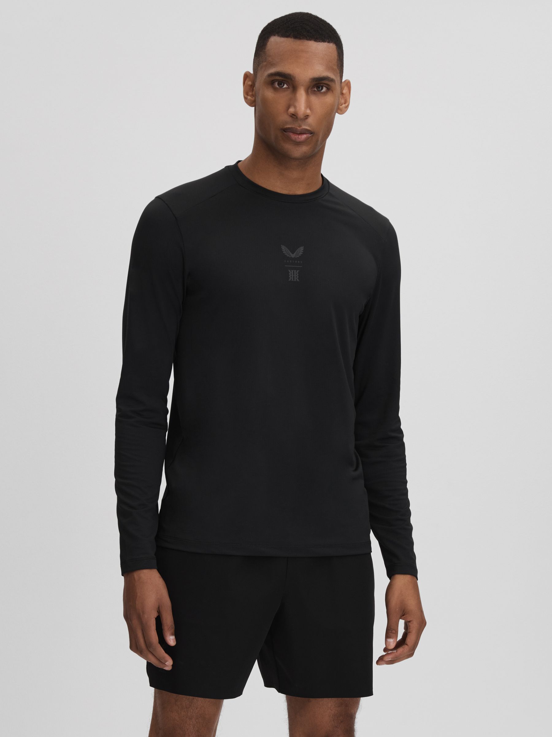 Castore Performance Long Sleeve Top in Onyx Black - Image 6 of 7