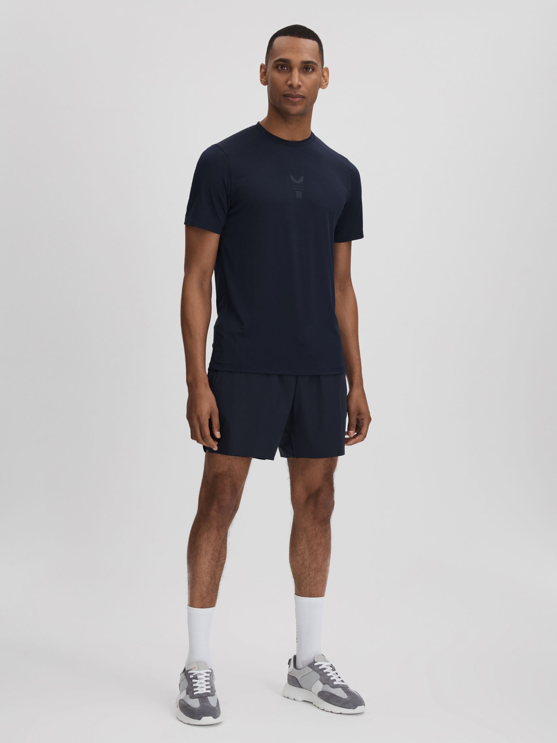 Castore Performance Crew Neck T-Shirt in Midnight Navy - Image 3 of 7