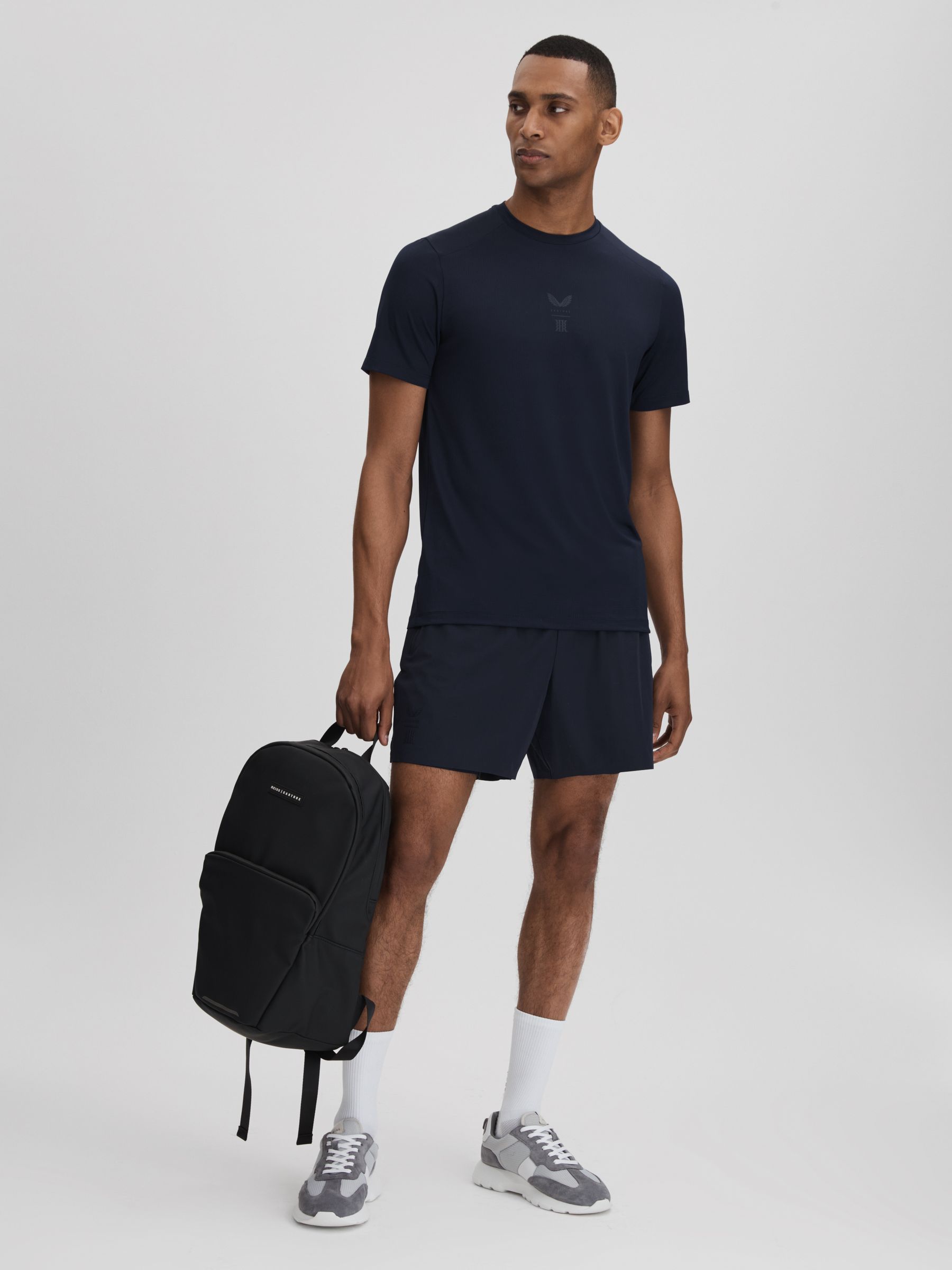 Castore Performance Crew Neck T-Shirt in Midnight Navy - Image 6 of 7