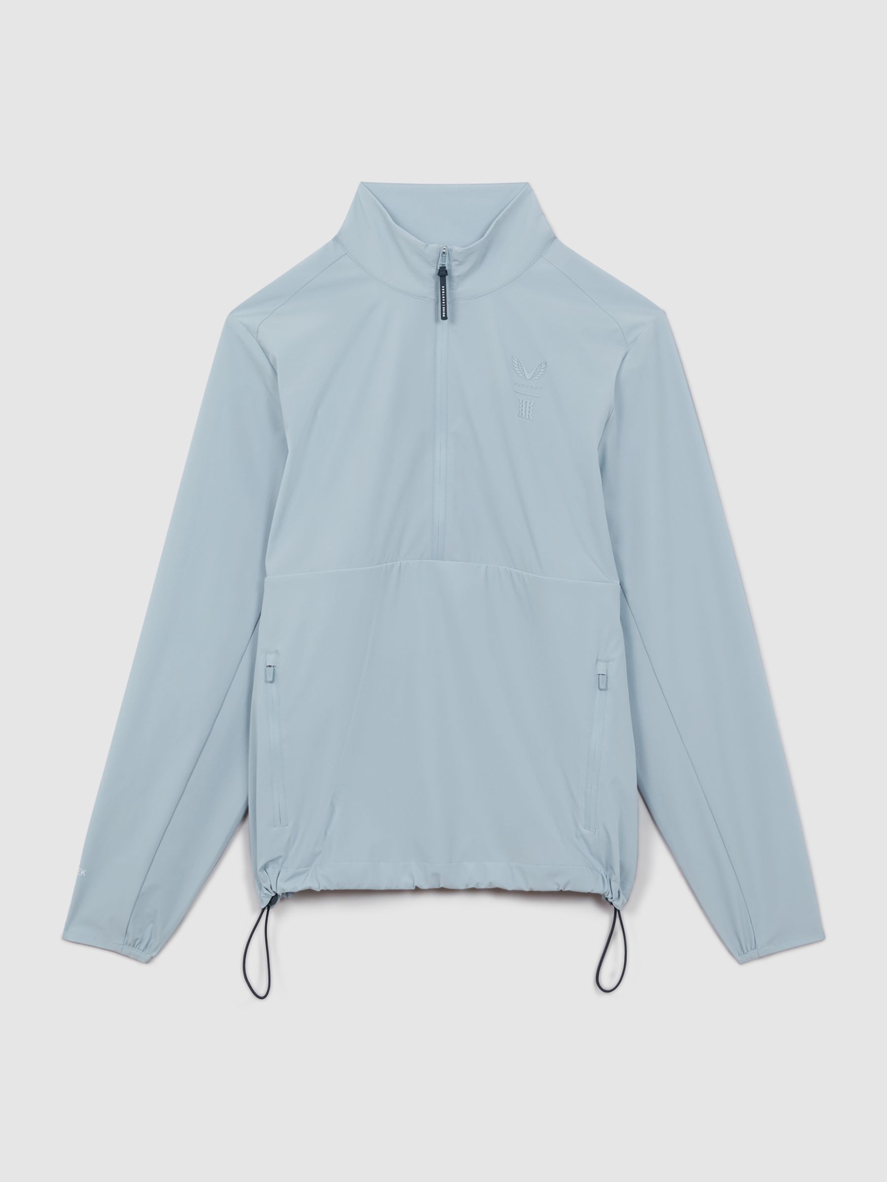 Castore Water Repellent Track Jacket in Blue Silver - Image 2 of 7