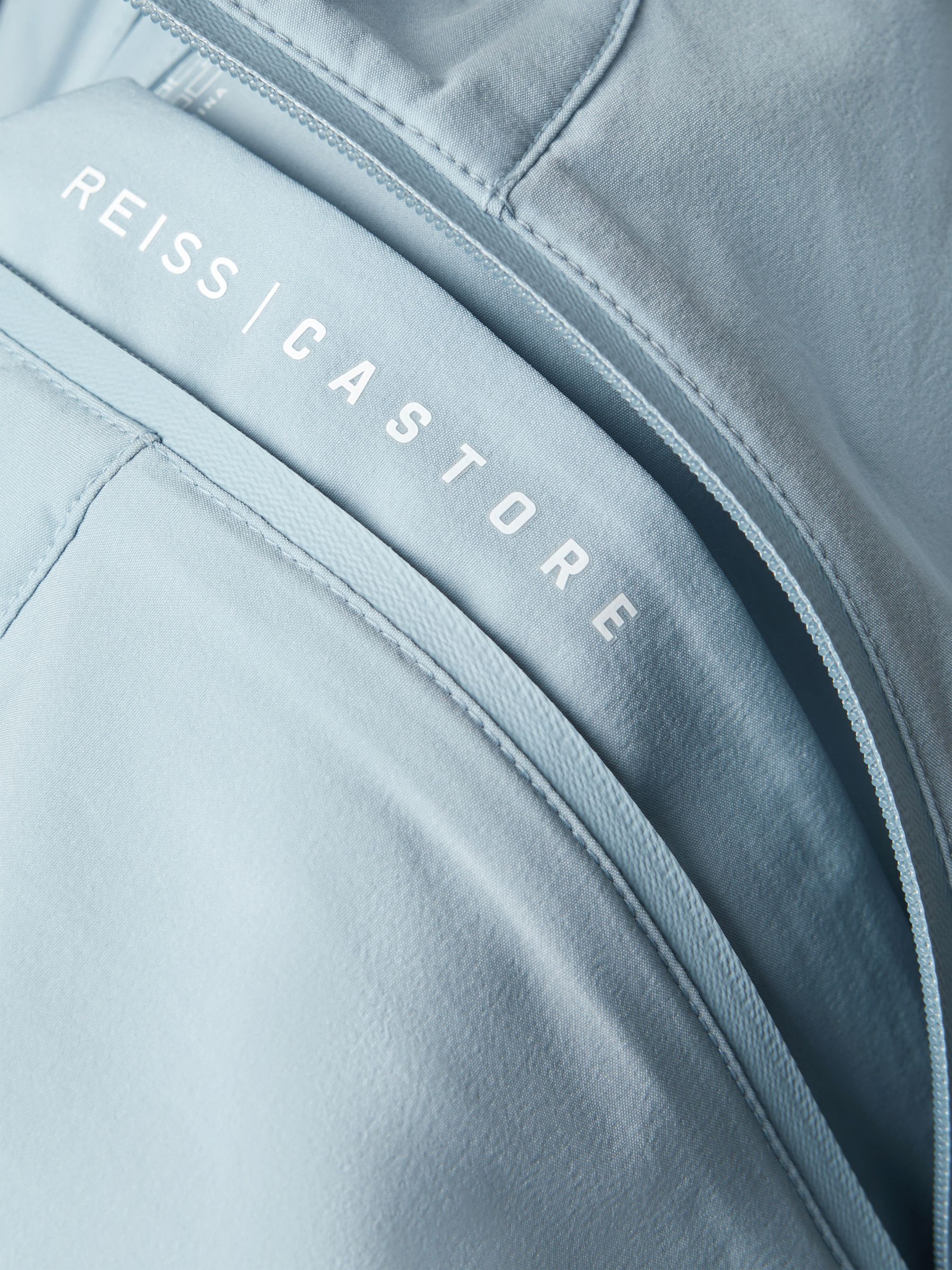 Castore Water Repellent Track Jacket in Blue Silver - Image 7 of 7