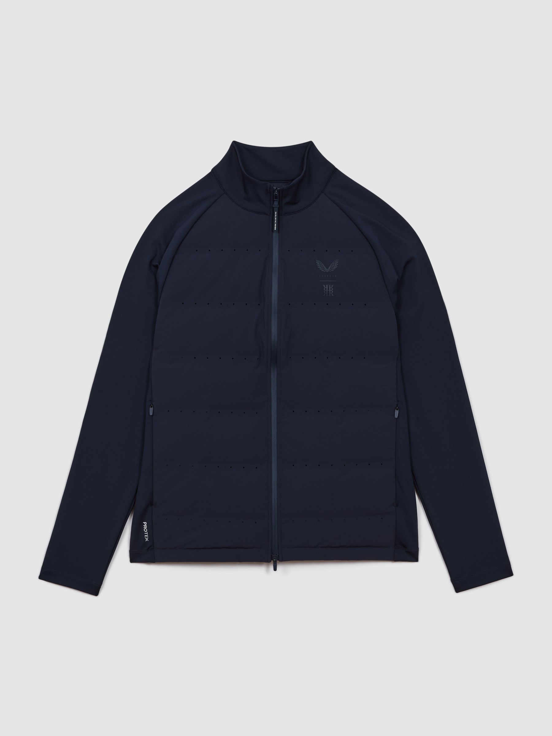 Castore Water Repellent Hybrid Quilted Jacket in Midnight Navy - Image 2 of 8