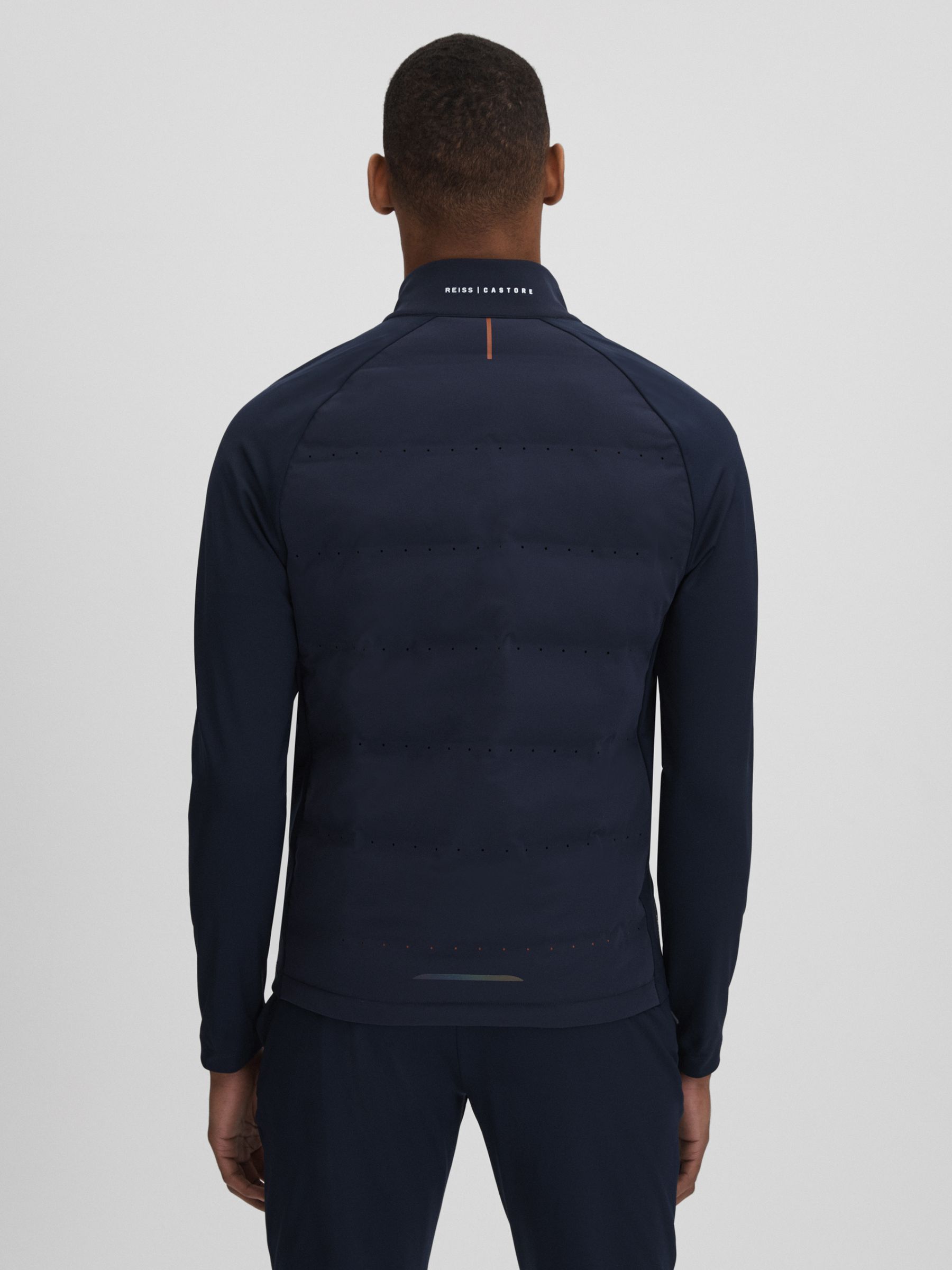Castore Water Repellent Hybrid Quilted Jacket in Midnight Navy - Image 5 of 8