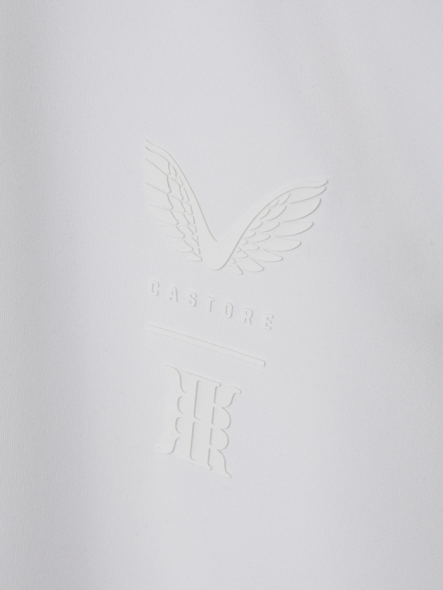 Castore Performance Quarter-Zip Funnel Neck Top in White - Image 7 of 7