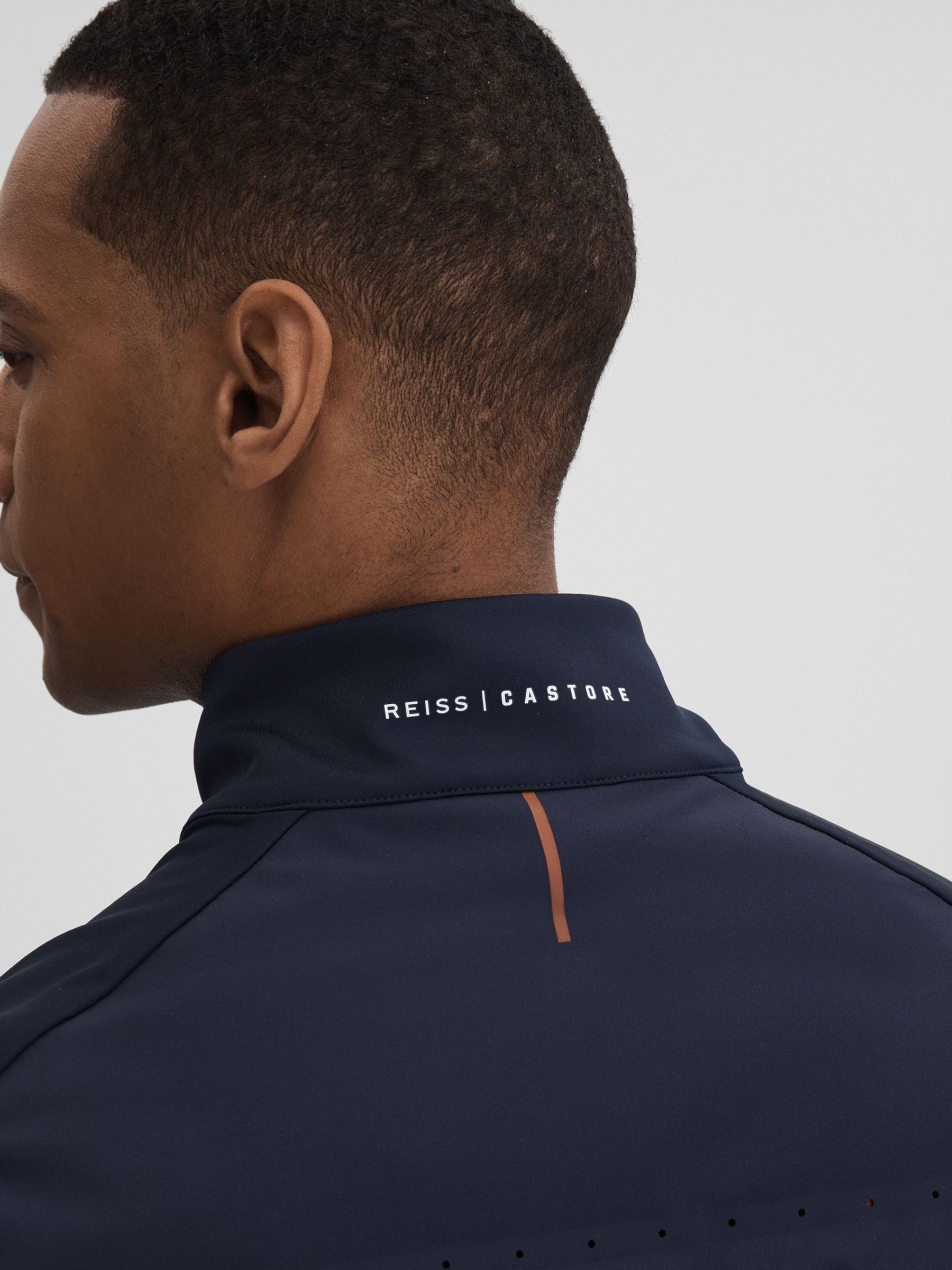 Castore Water Repellent Hybrid Quilted Gilet in Midnight Navy - Image 6 of 8