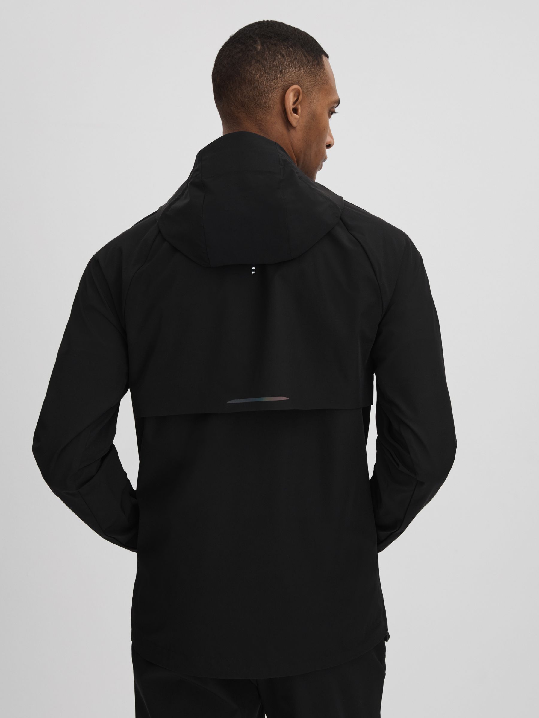 Castore Water Repellent Running Jacket in Onyx Black - Image 5 of 7