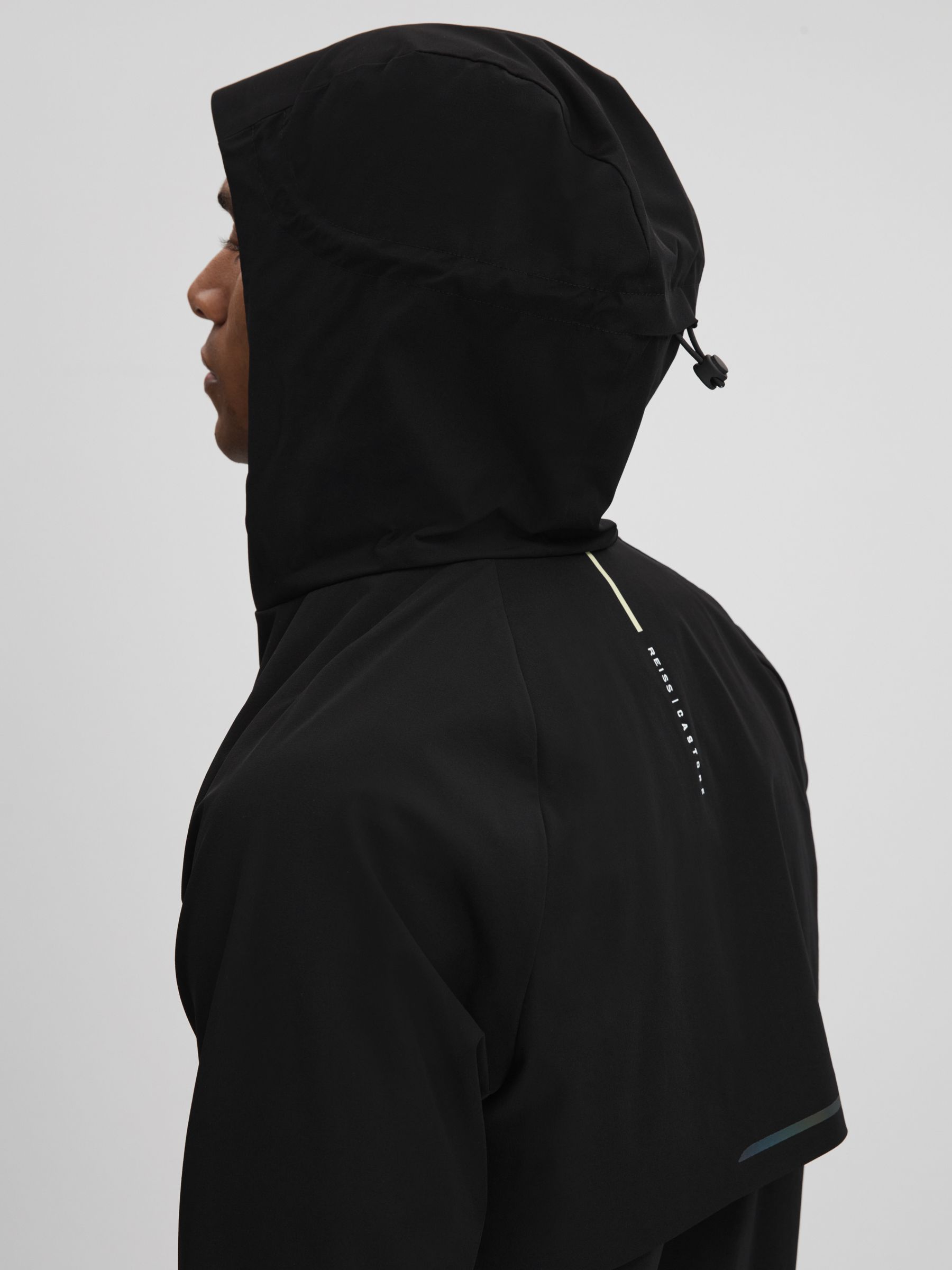 Castore Water Repellent Running Jacket in Onyx Black - Image 6 of 7