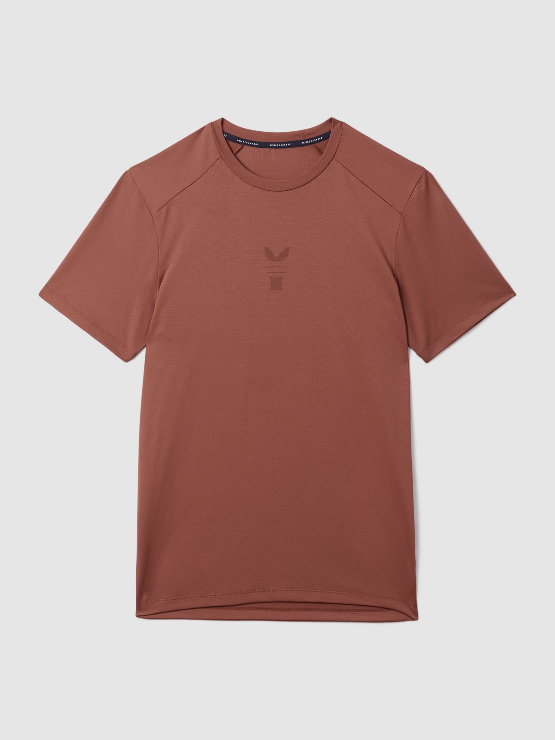 Castore Performance Crew Neck T-Shirt in Rust - Image 2 of 6