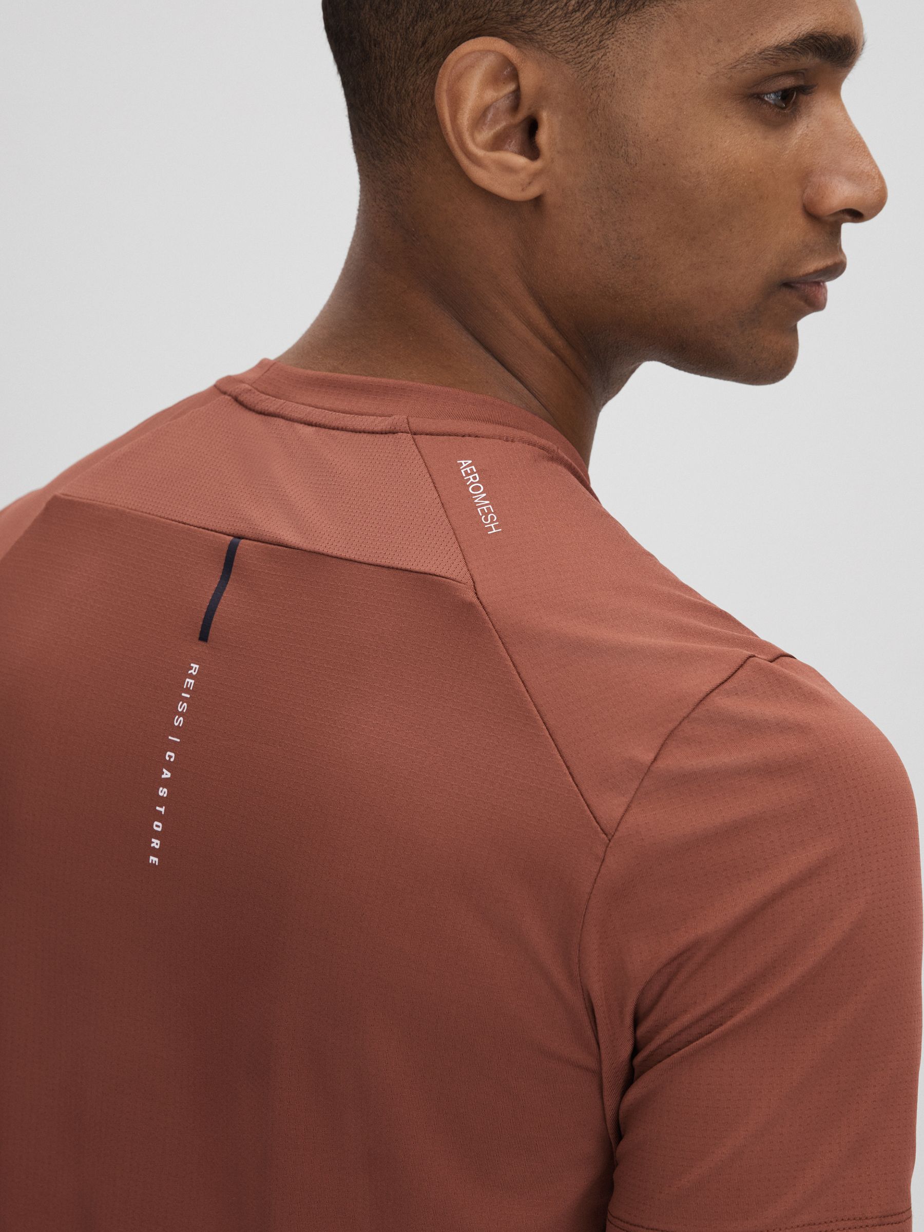 Castore Performance Crew Neck T-Shirt in Rust - Image 5 of 6