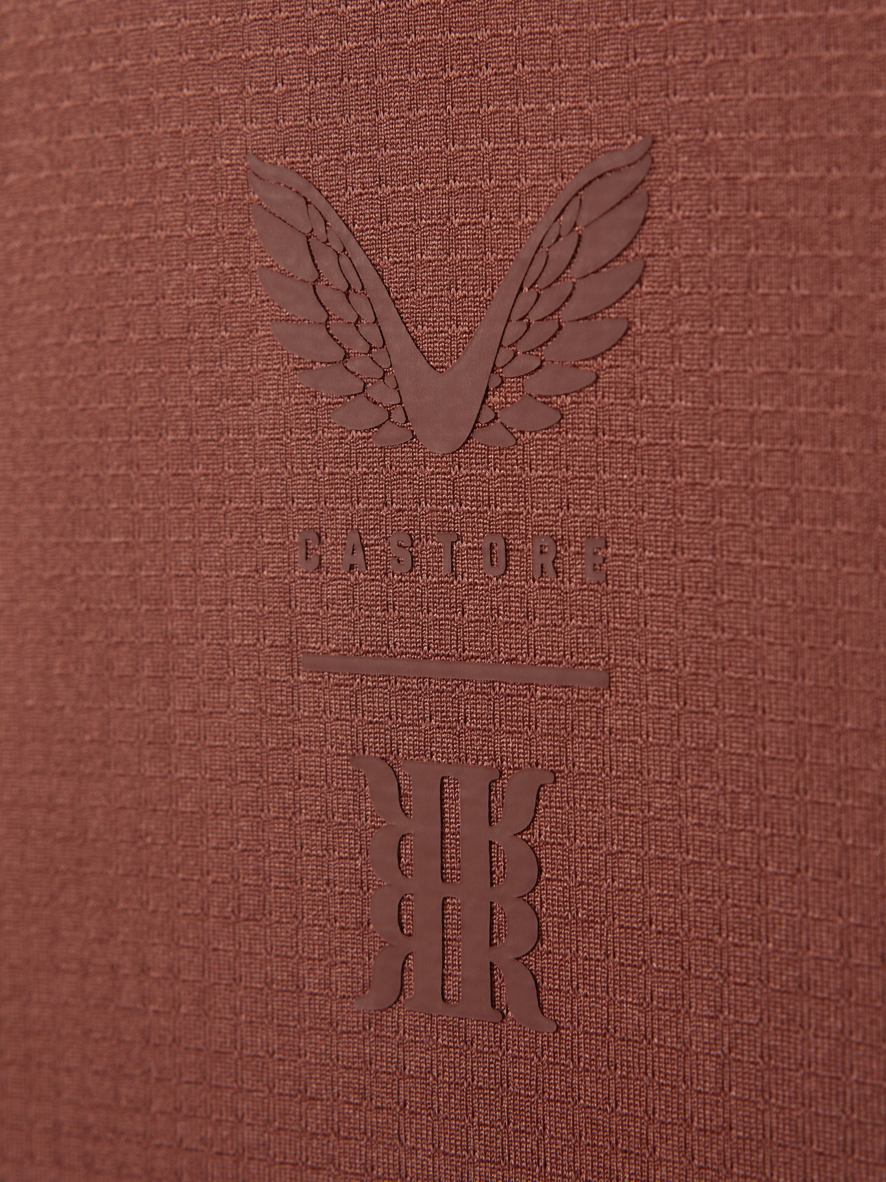 Castore Performance Crew Neck T-Shirt in Rust - Image 6 of 6