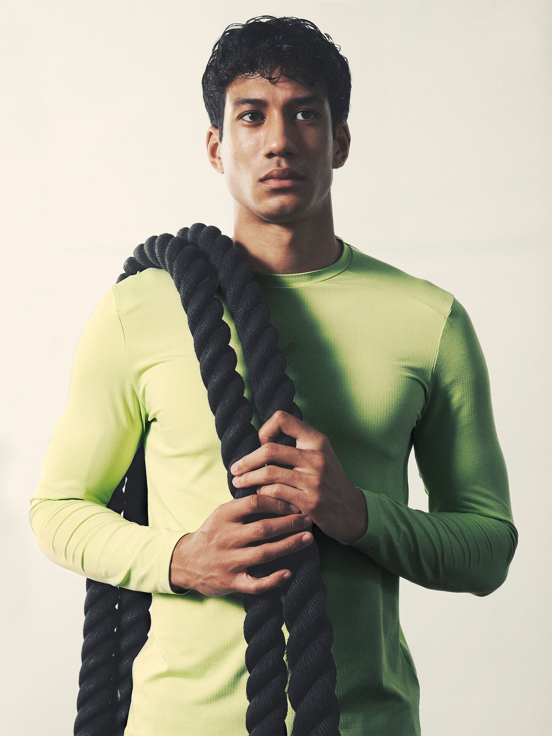 Castore Performance Long Sleeve Top in Iced Citrus Yellow - Image 1 of 9