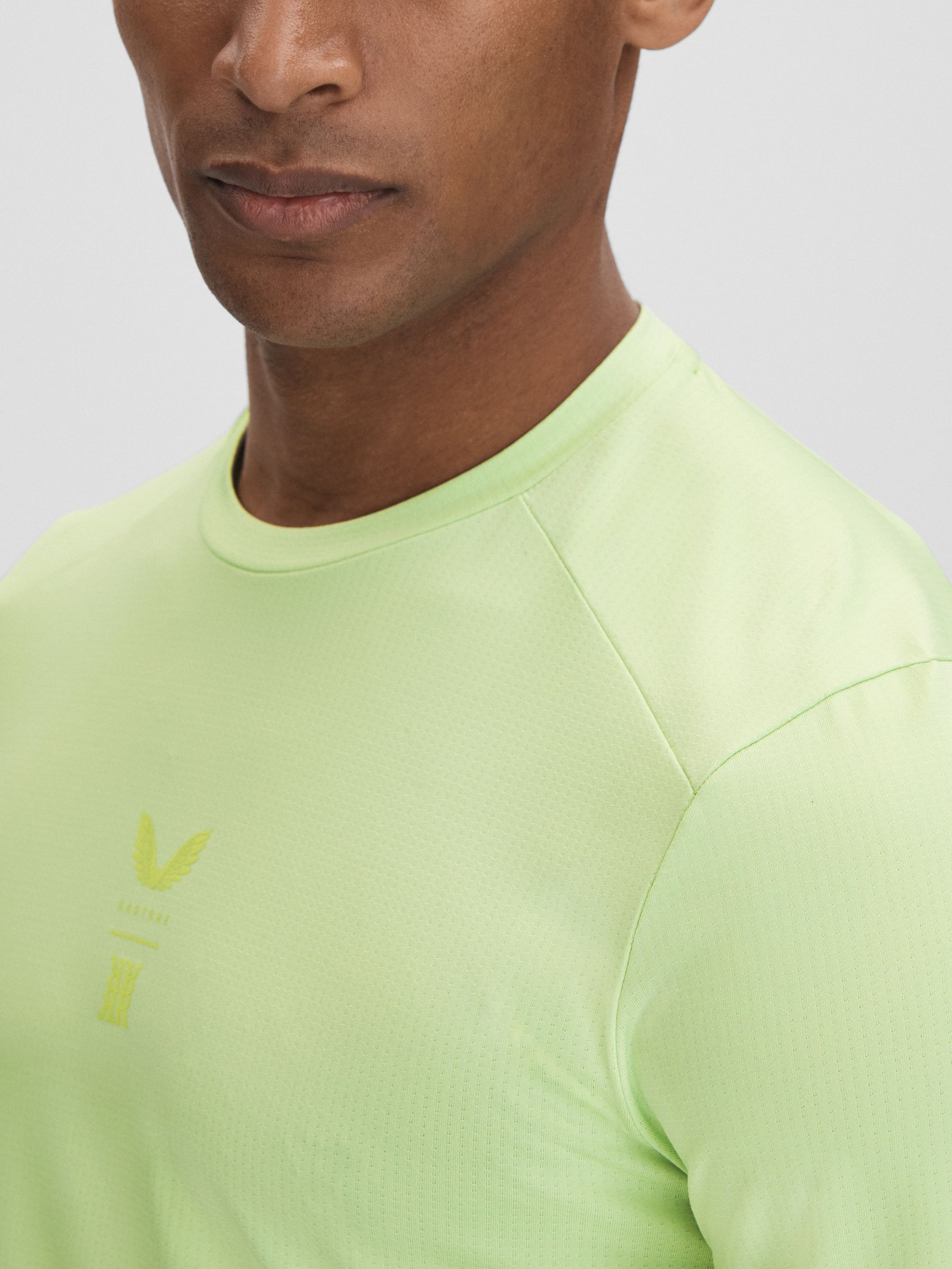 Castore Performance Long Sleeve Top in Iced Citrus Yellow - Image 4 of 9