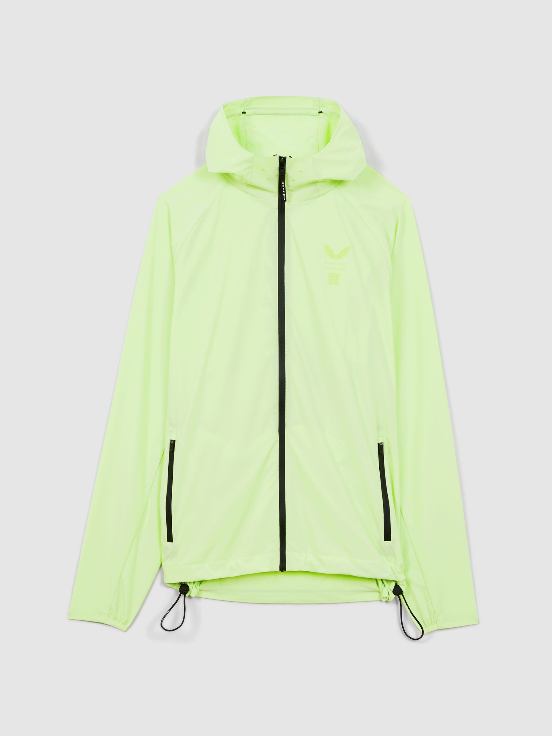 Castore Water Repellent Running Jacket in Iced Citrus Yellow - Image 2 of 9