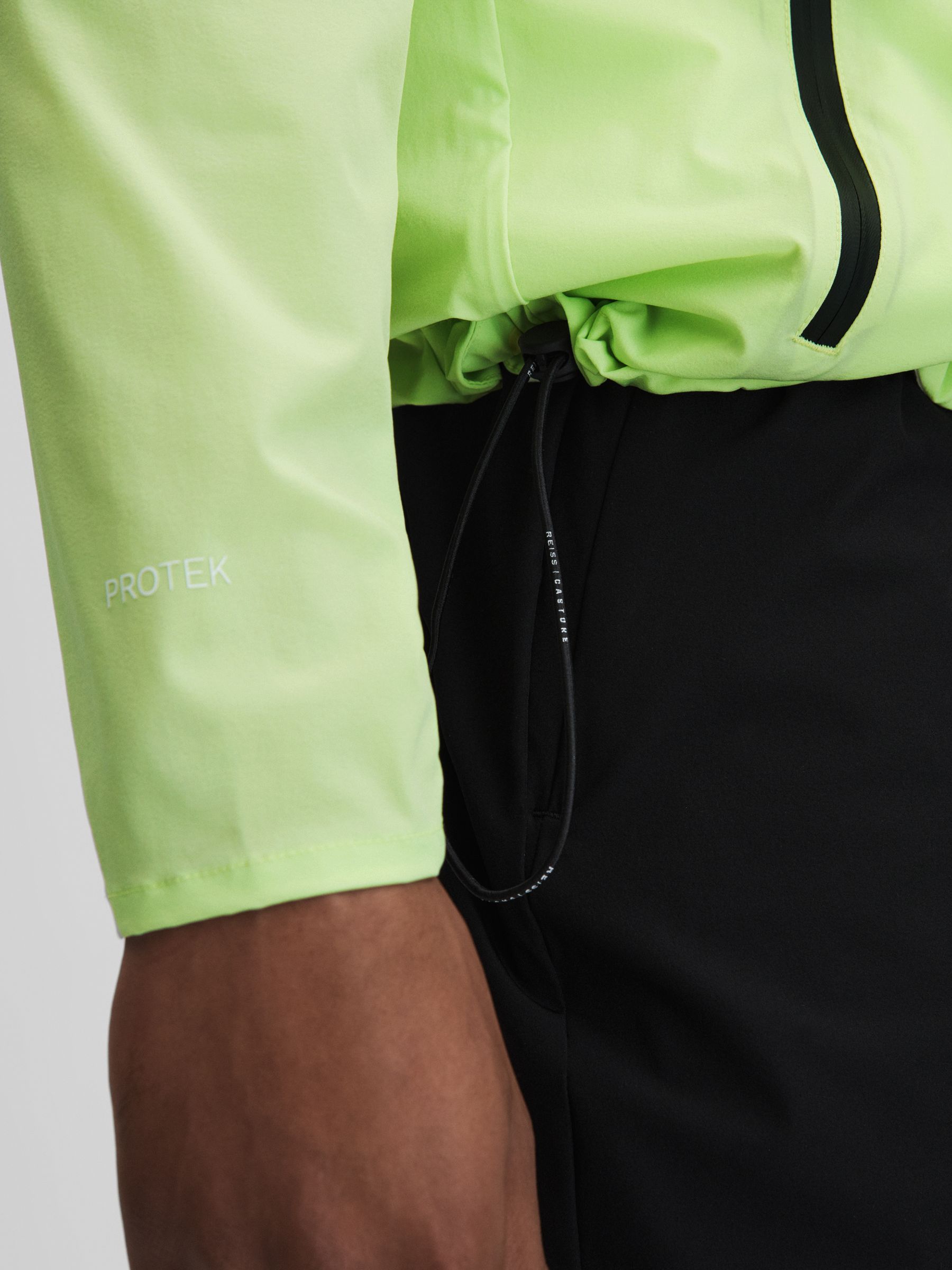 Castore Water Repellent Running Jacket in Iced Citrus Yellow - Image 7 of 9