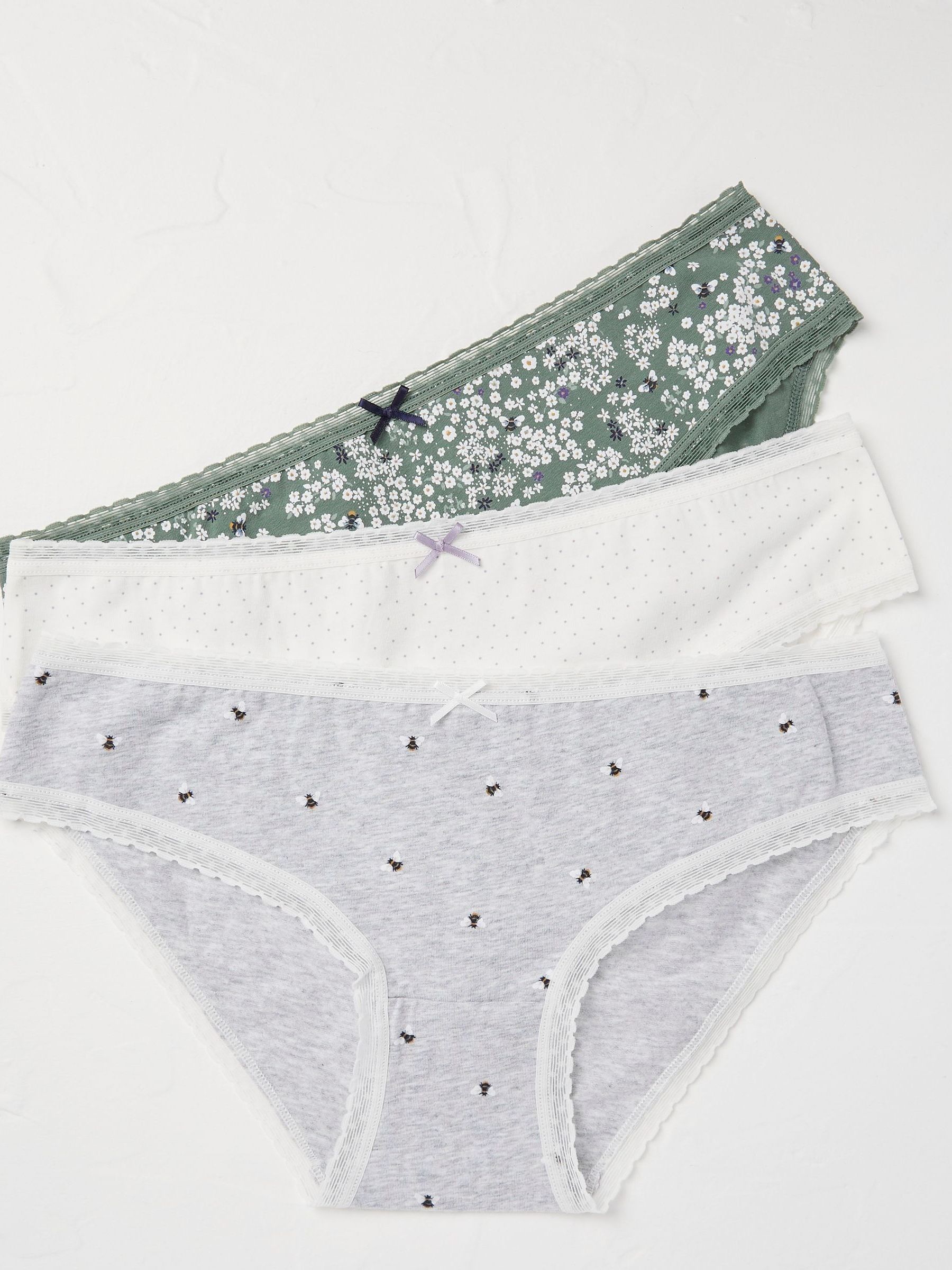 Mini Yellow Bee Knickers 3 Pack - Image 1 of 2