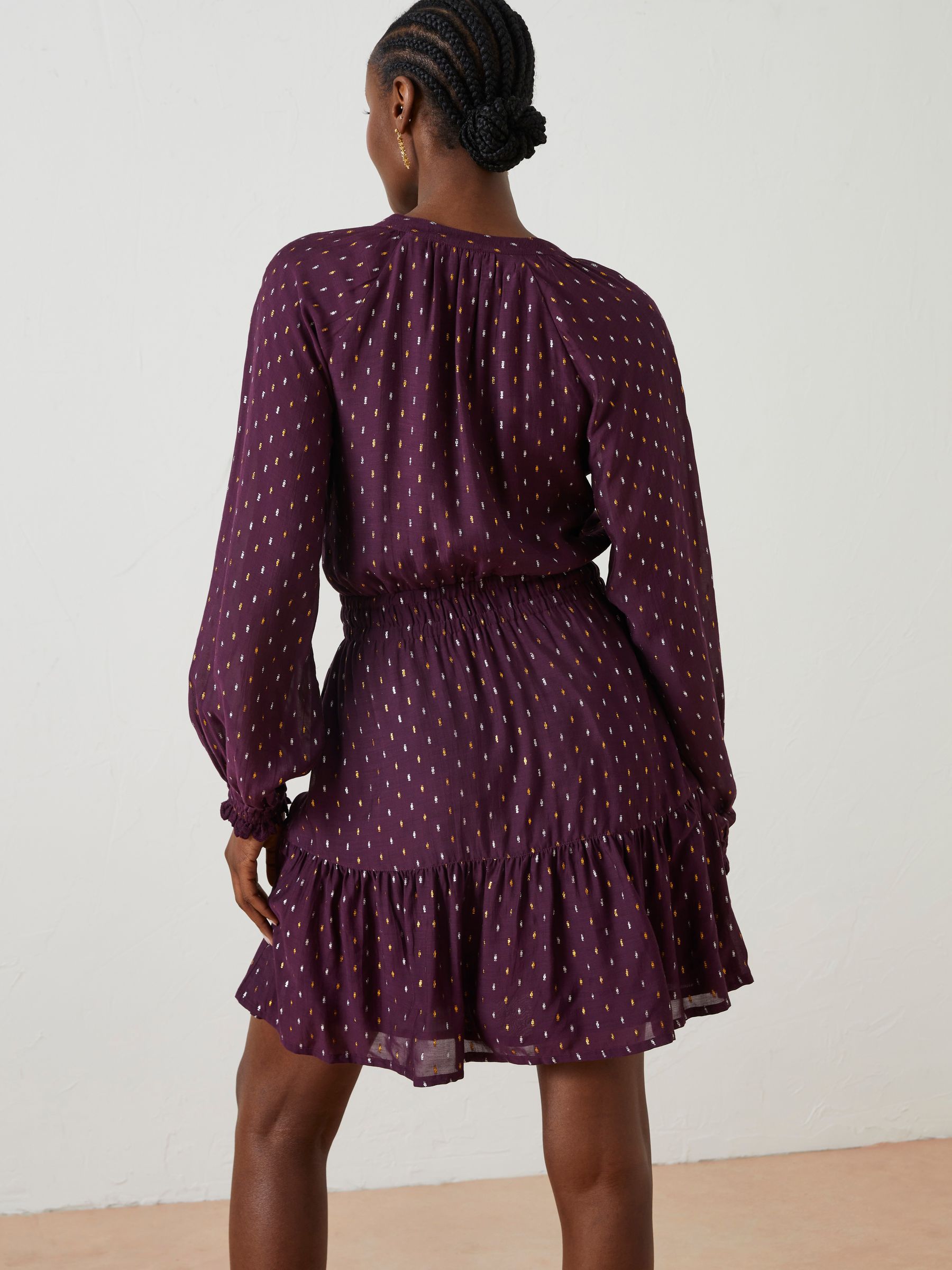 Purple Belle Metallic Dress - Image 2 of 5