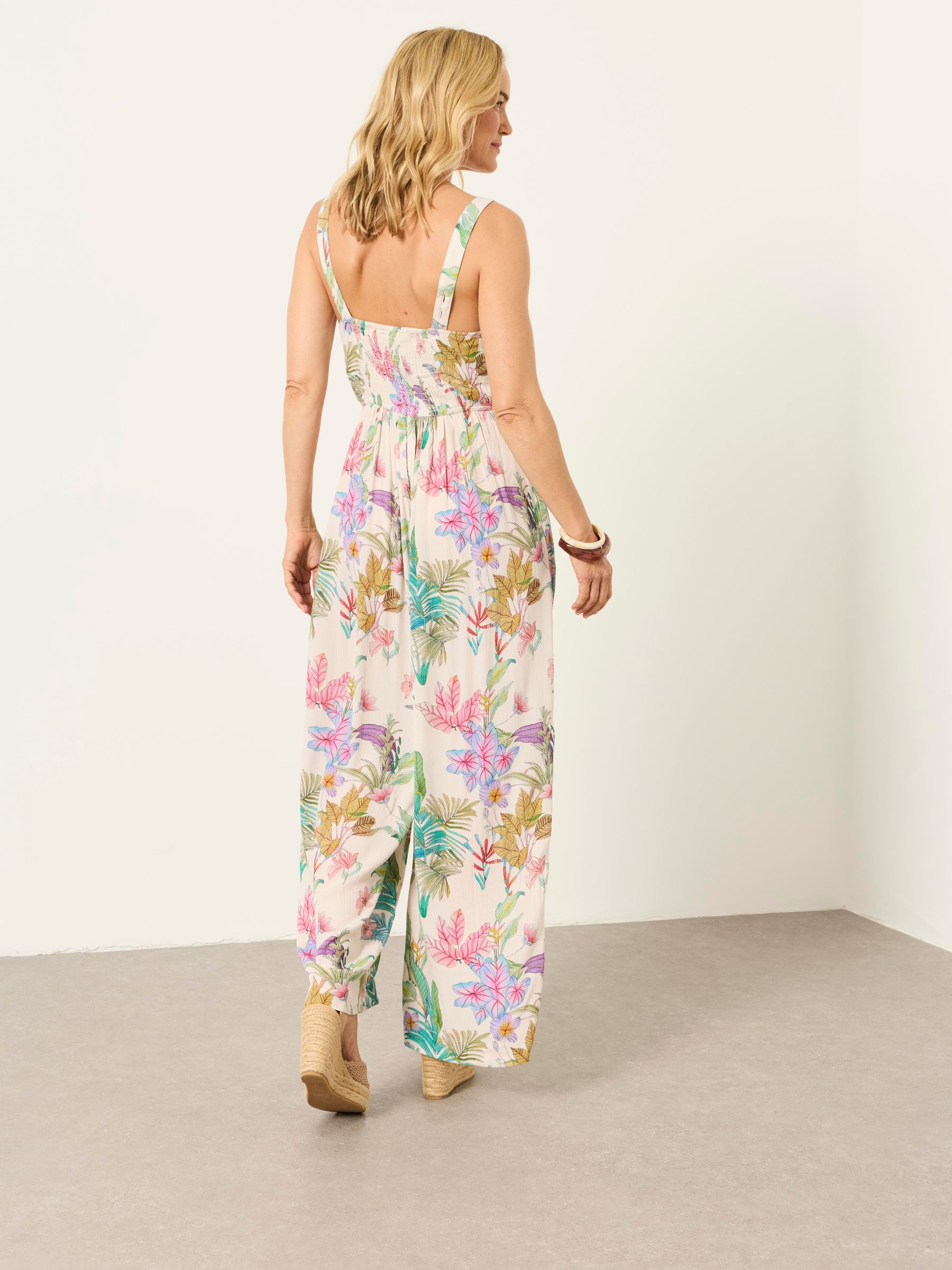 Rosa Ivory Tropical Petite Jumpsuit - Image 2 of 6 Rosa Ivory Tropical Petite Jumpsuit - Image 2 of 6